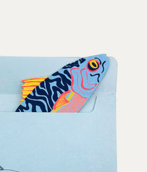 Mackerel 3D Greeting Card