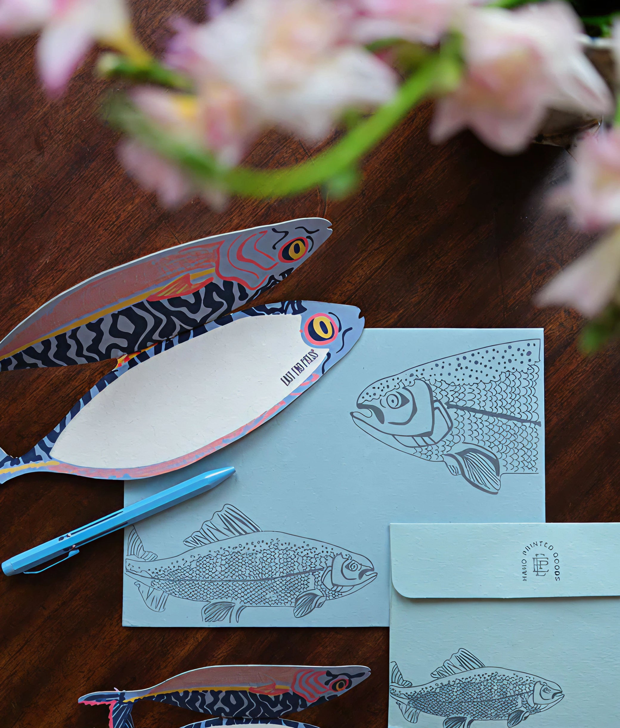 Mackerel 3D Greeting Card