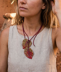 Flamingo Flower Necklace
