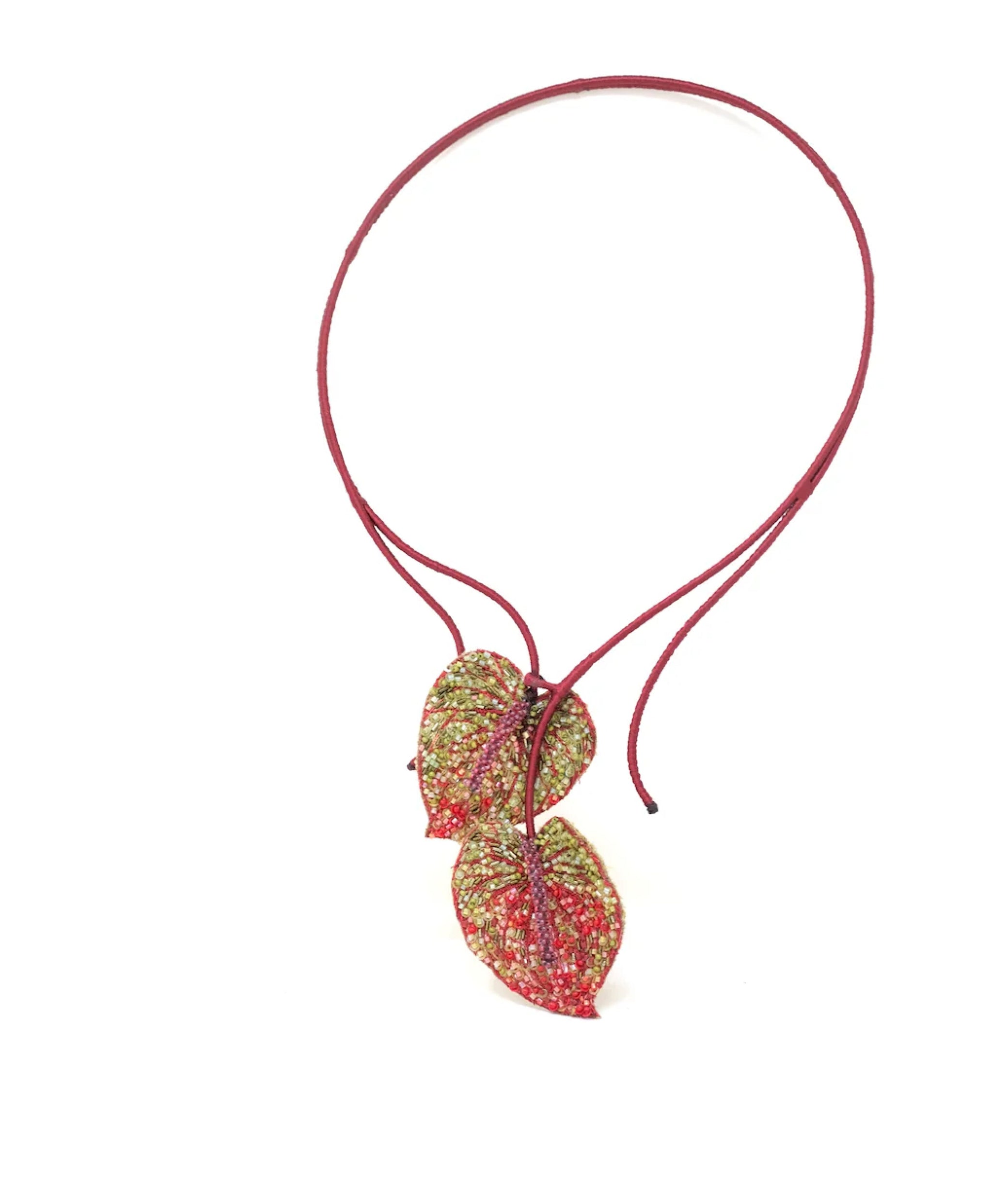 Flamingo Flower Necklace