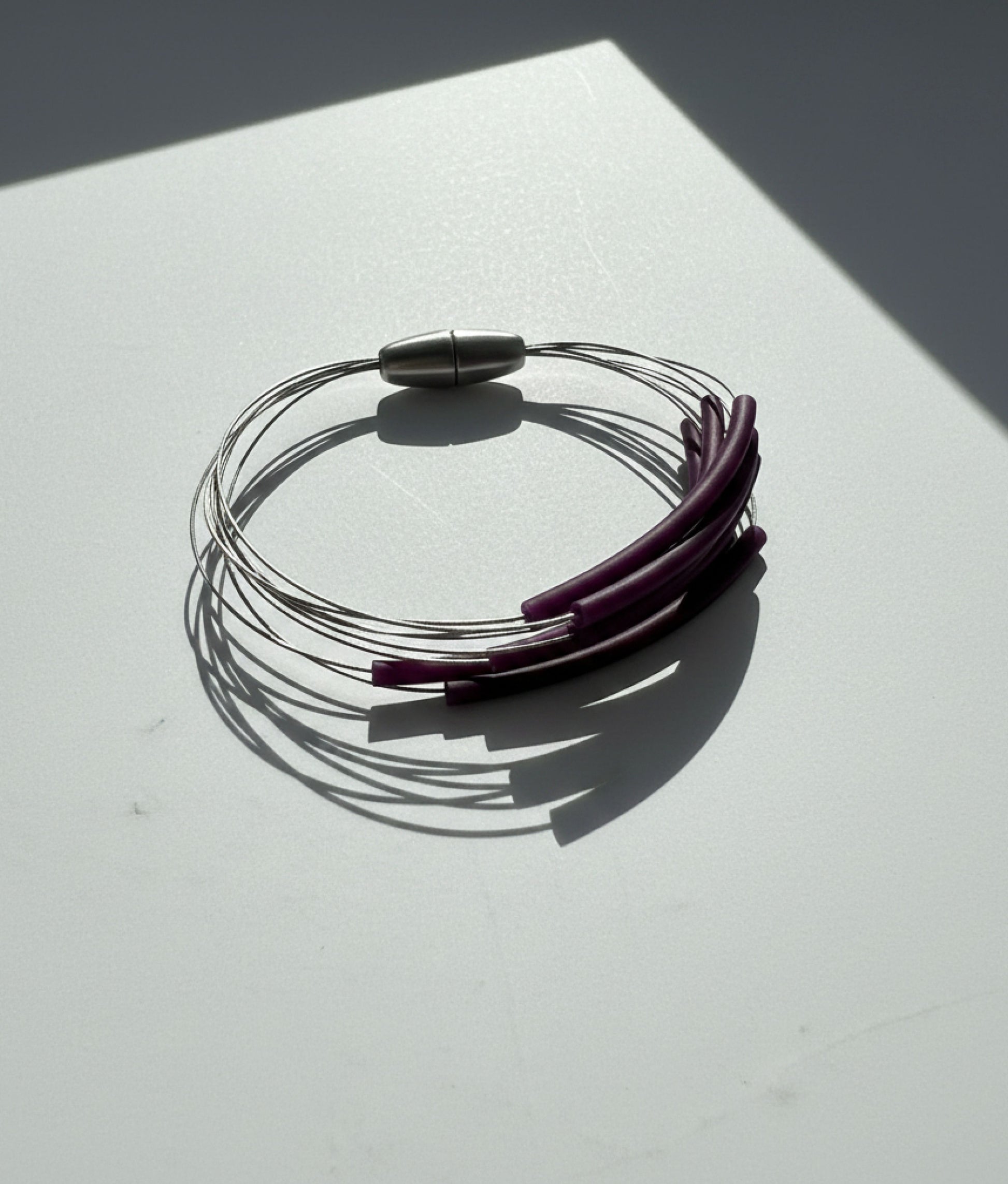 FLOS PVC Burgundy Bracelet