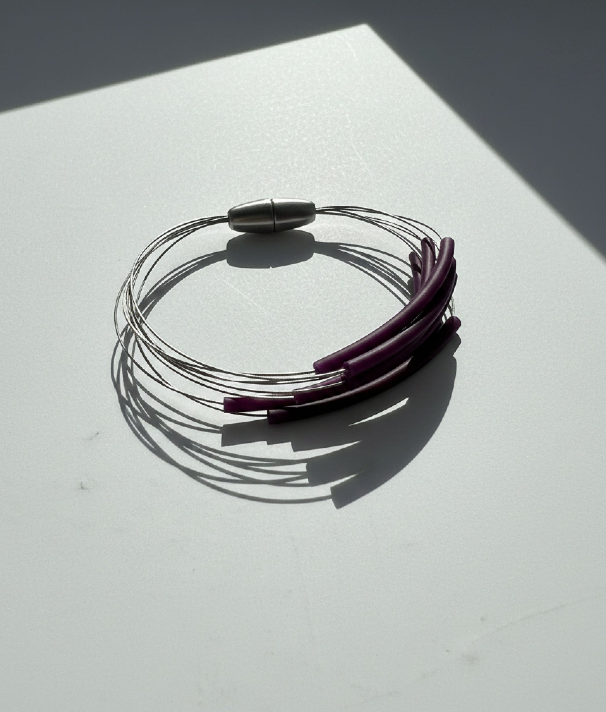 FLOS PVC Burgundy Bracelet