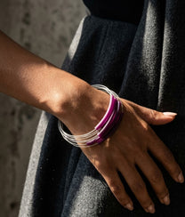 FLOS PVC Burgundy Bracelet