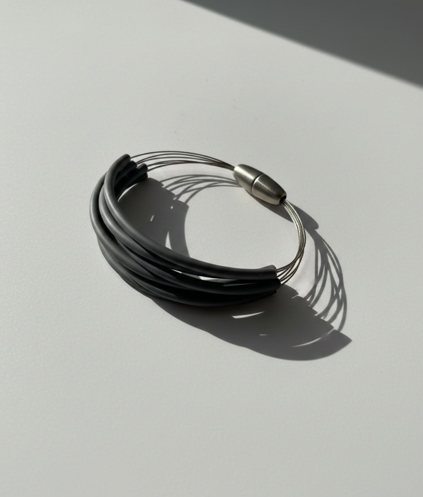 FLOS PVC Silver Bracelet