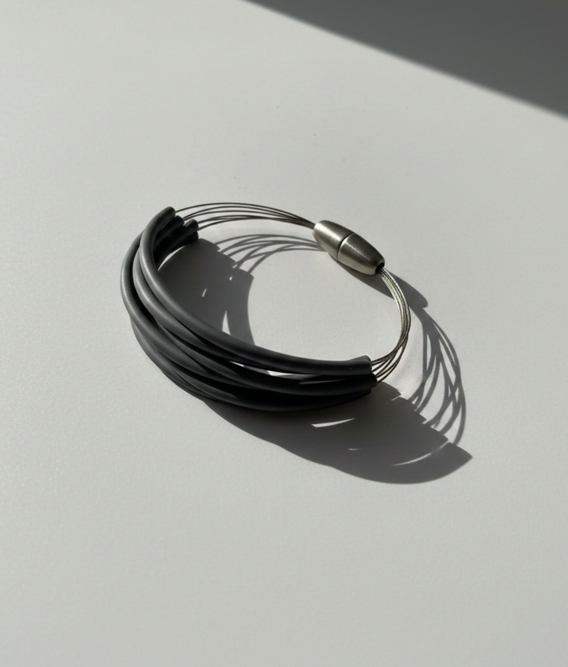FLOS PVC Silver Bracelet
