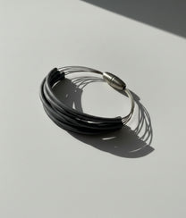 FLOS PVC Silver Bracelet