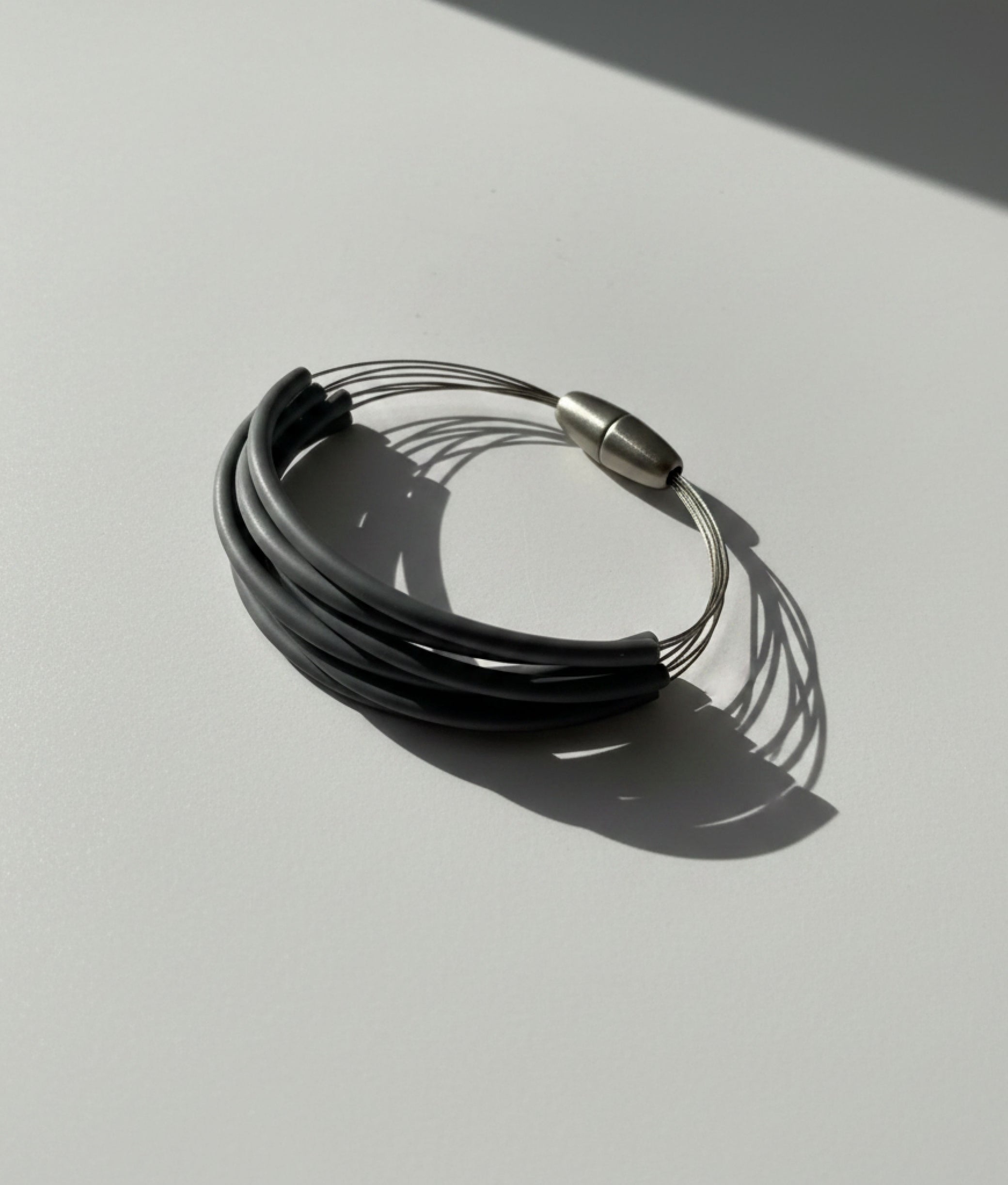 FLOS PVC Silver Bracelet