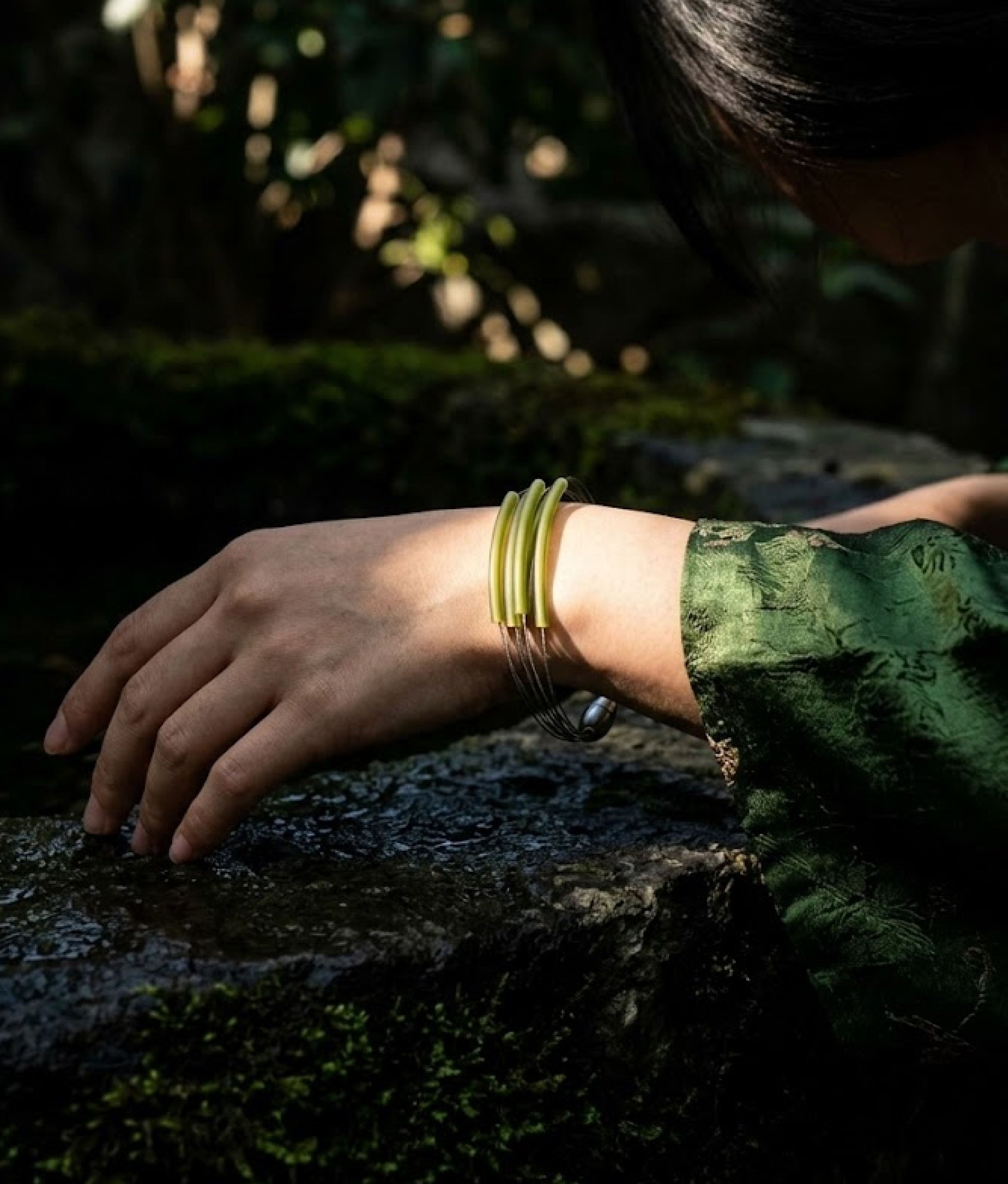 FLOS PVC Olive Bracelet