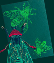 Green Fly 3D Greeting Card