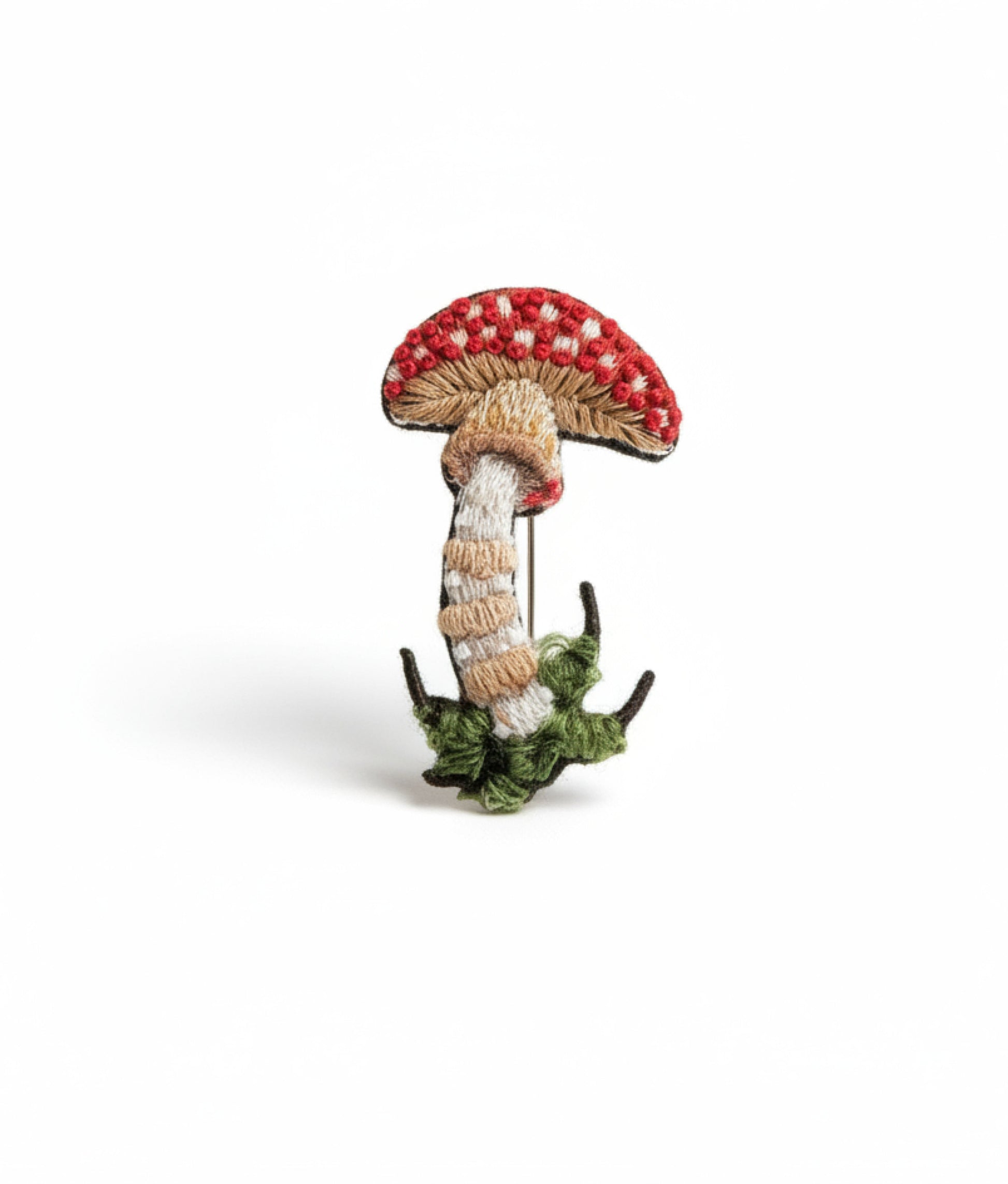 Fly Mushroom Brooch