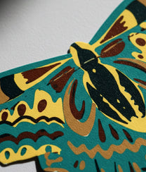 Green Moth Paper Garland