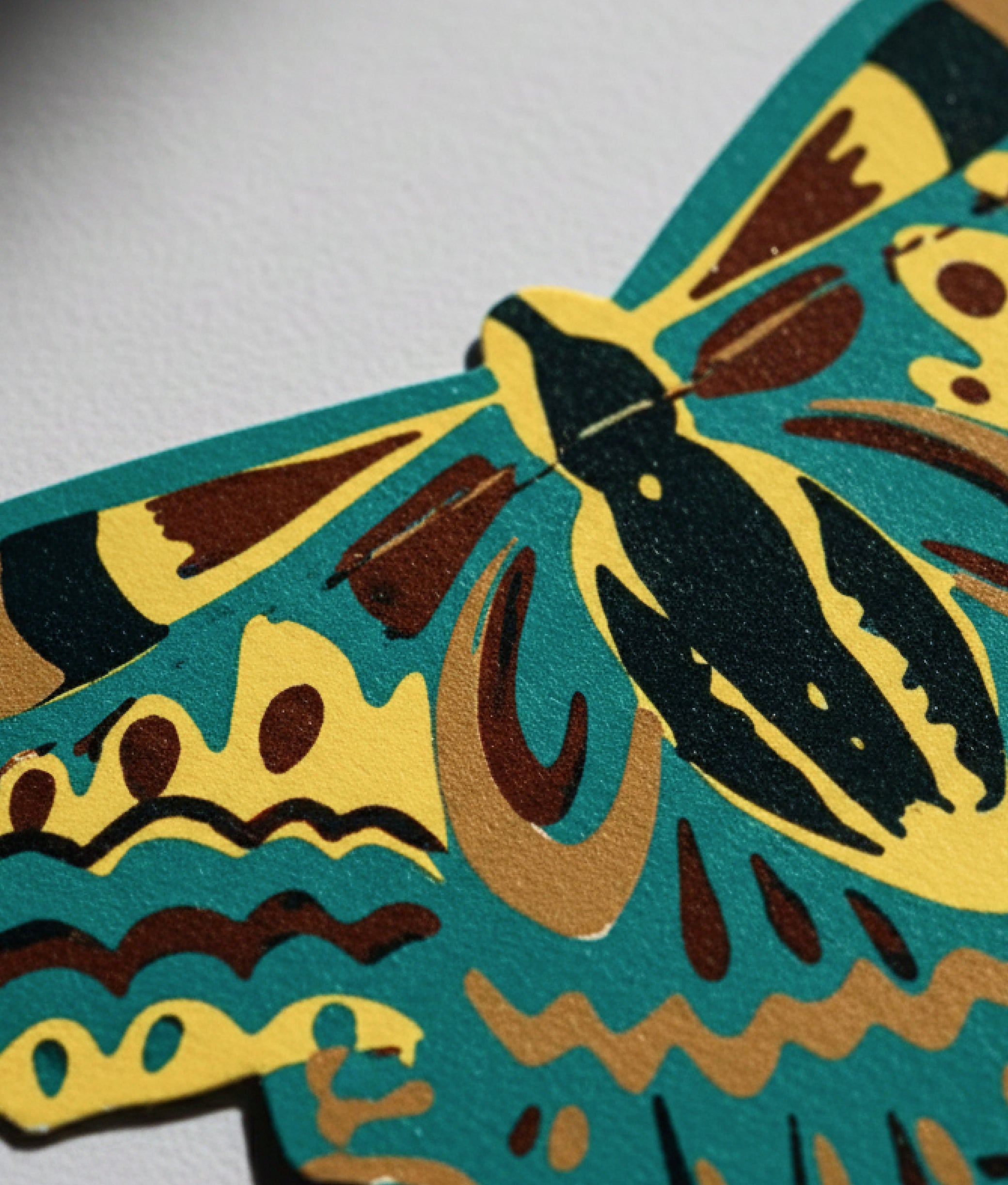 Green Moth Paper Garland
