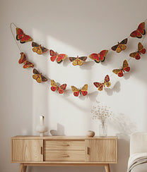 Red Butterfly Paper Garland