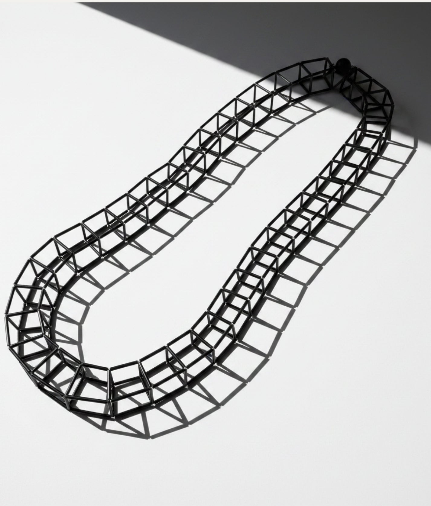 GEOMETRIA VETRO Black Necklace L