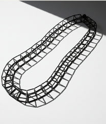 GEOMETRIA VETRO Black Necklace L