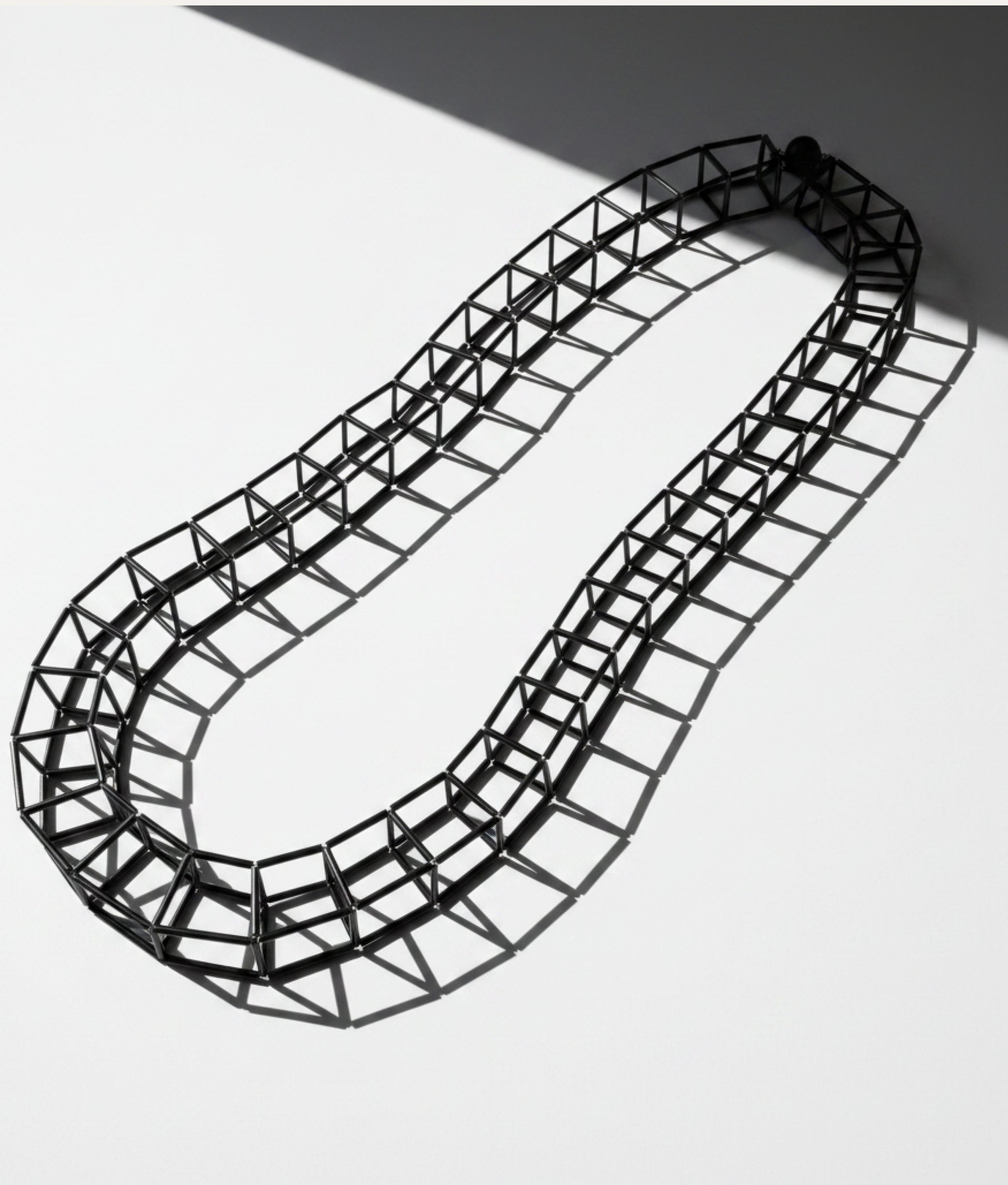 GEOMETRIA VETRO Black Necklace L
