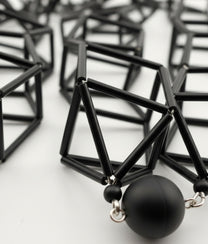 GEOMETRIA VETRO Black Necklace L