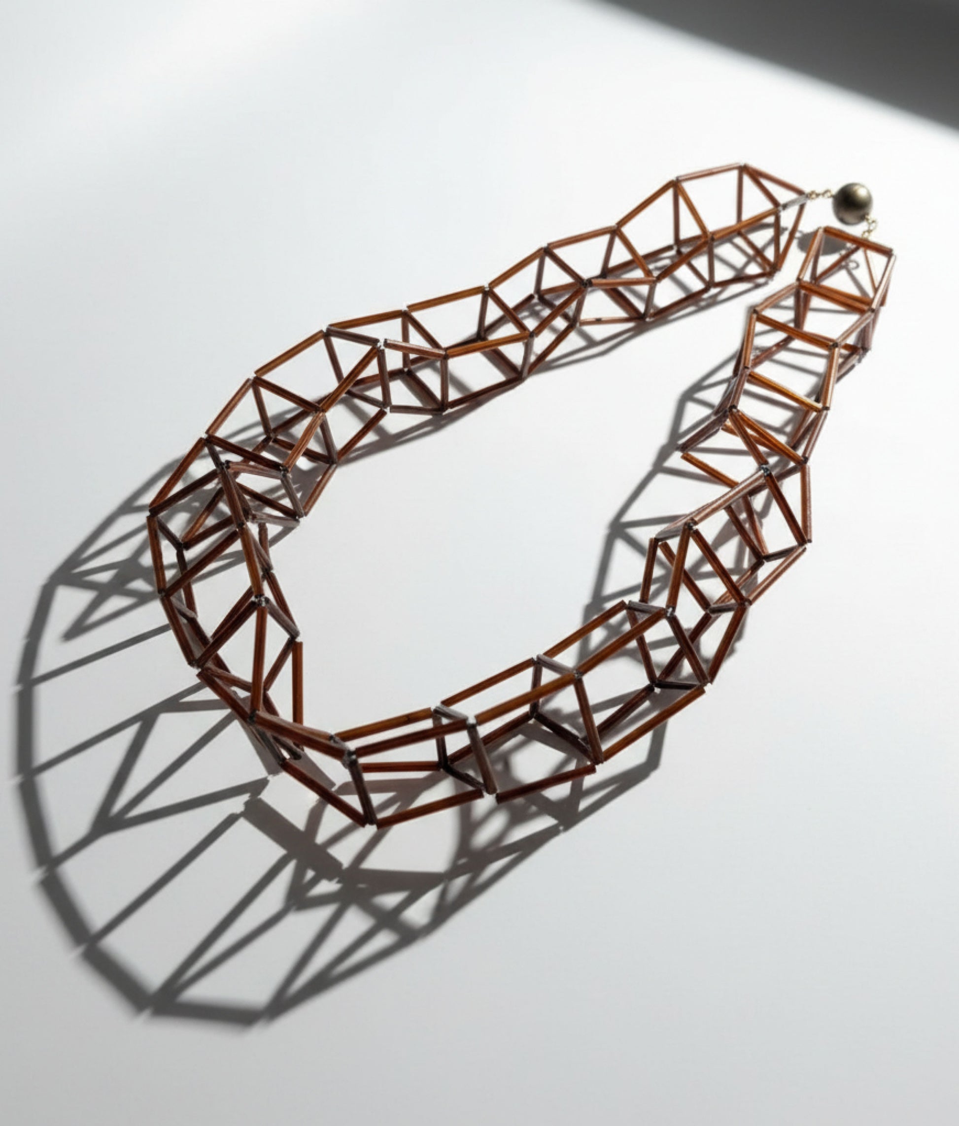 GEOMETRIA VETRO Bronze Necklace S