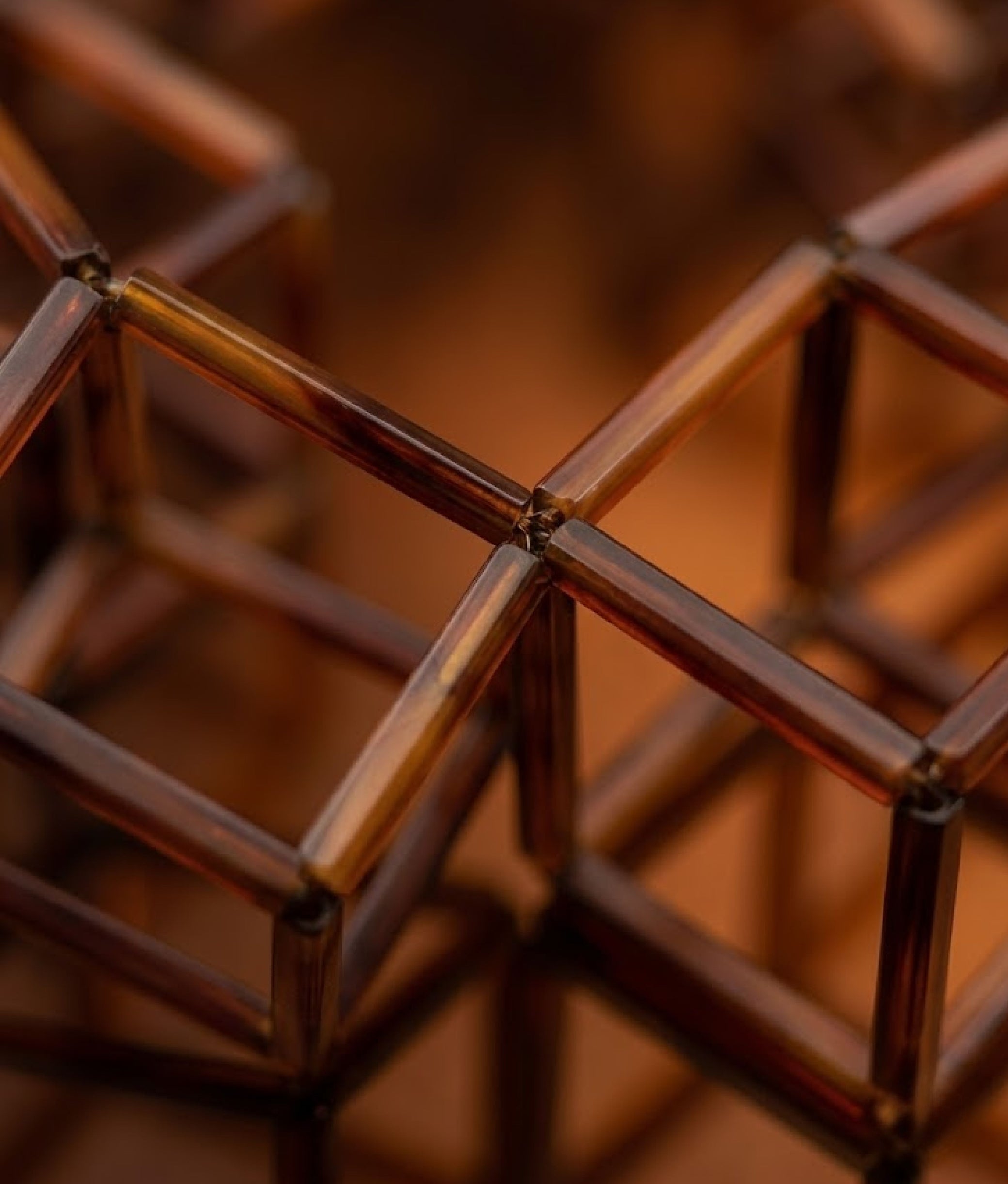 GEOMETRIA VETRO Bronze Necklace S