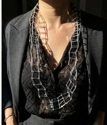 GEOMETRIA VETRO Transparent Necklace L