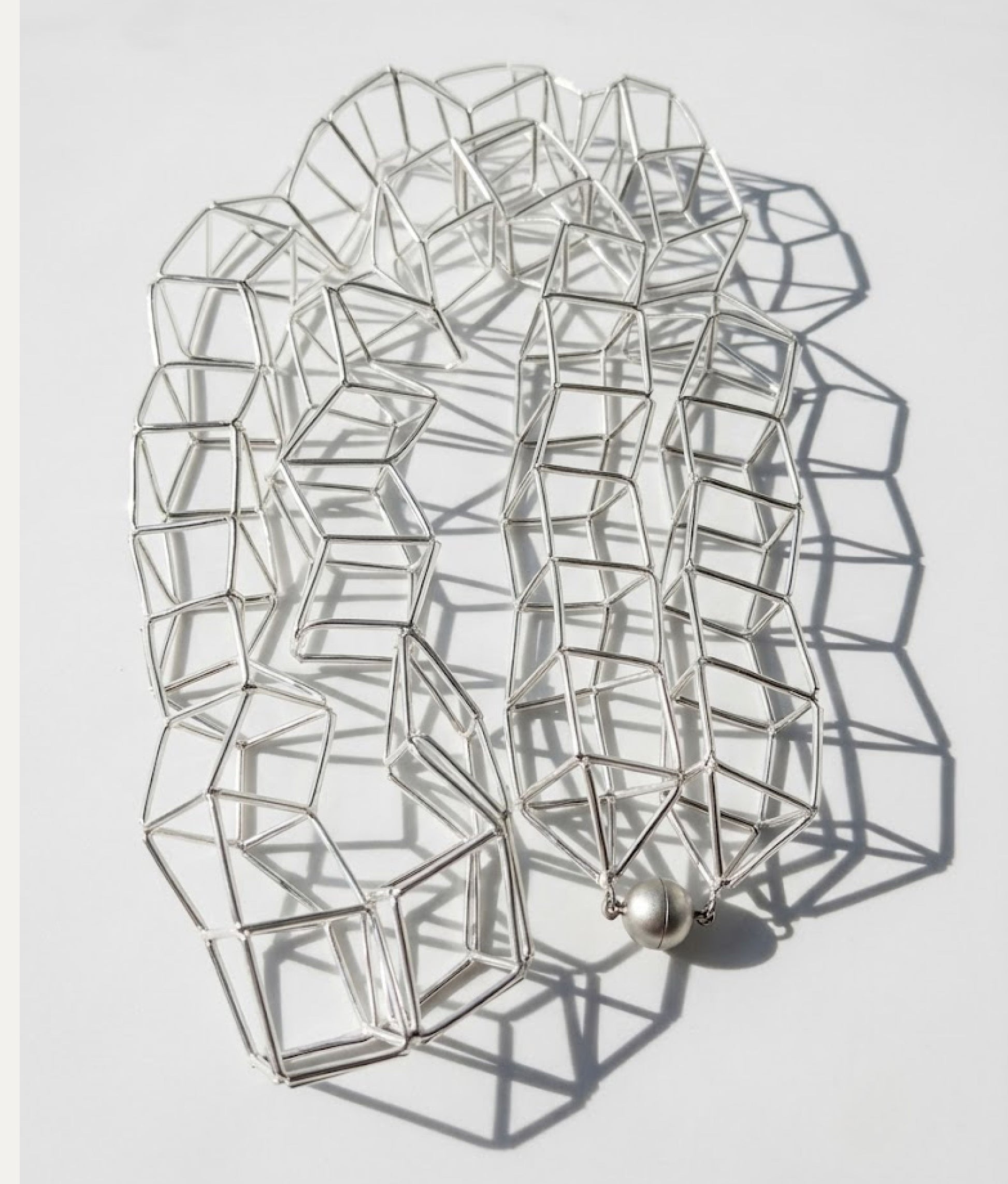 GEOMETRIA VETRO Transparent Necklace L