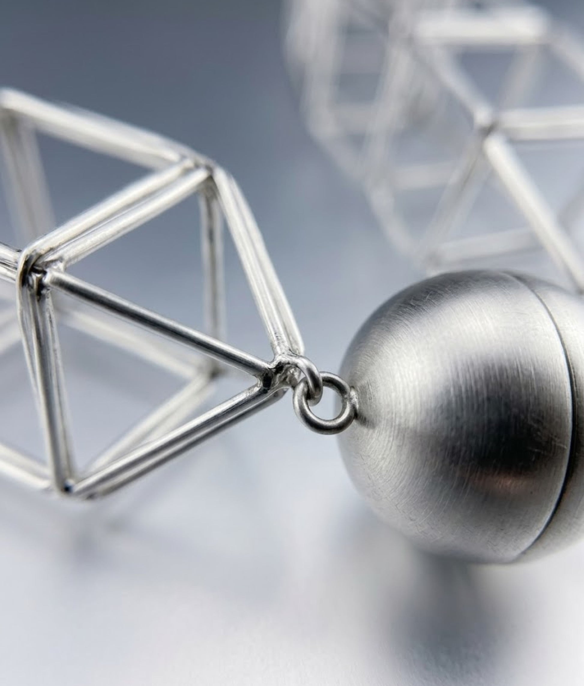 GEOMETRIA VETRO Transparent Necklace L