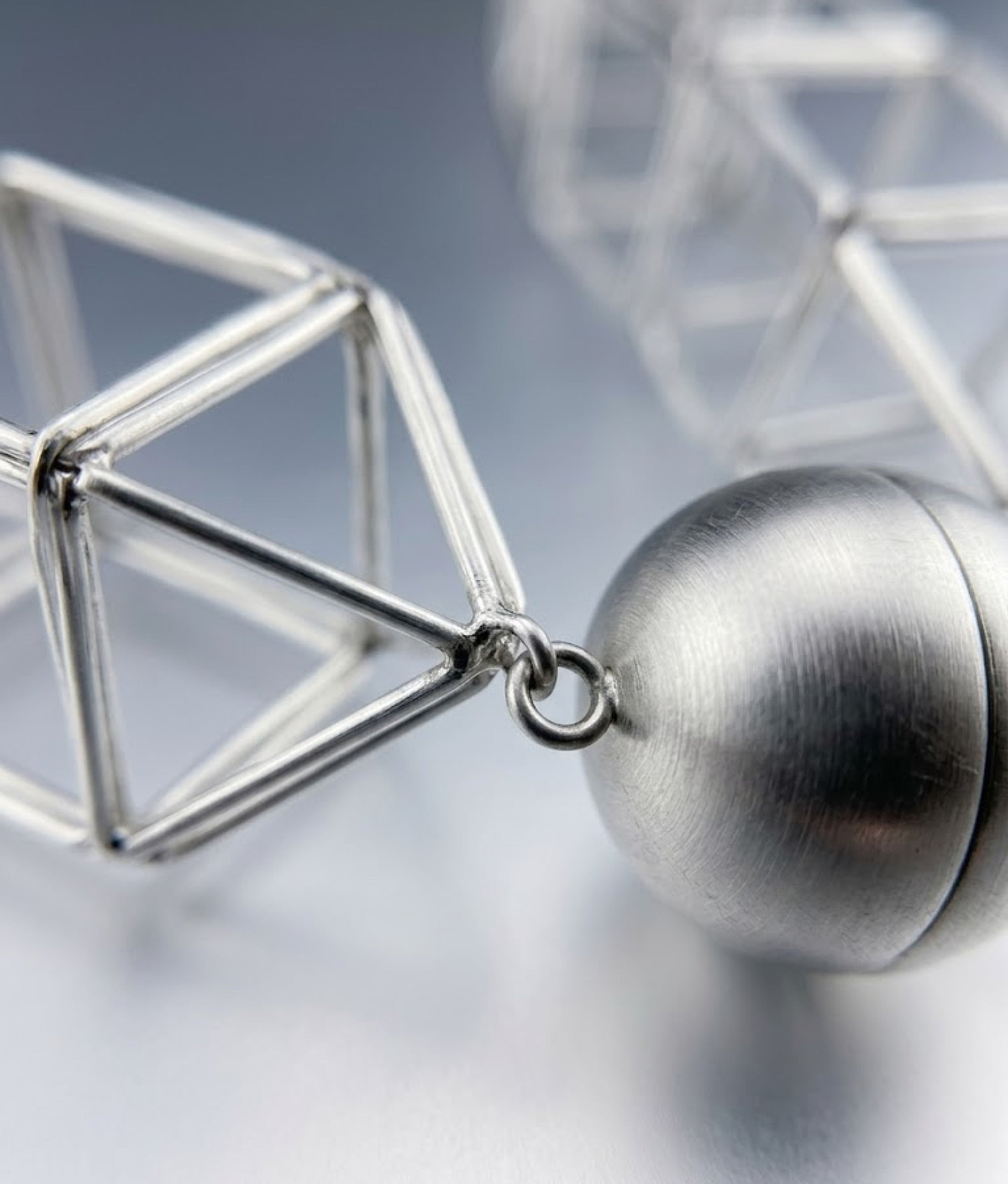 GEOMETRIA VETRO Transparent Necklace L