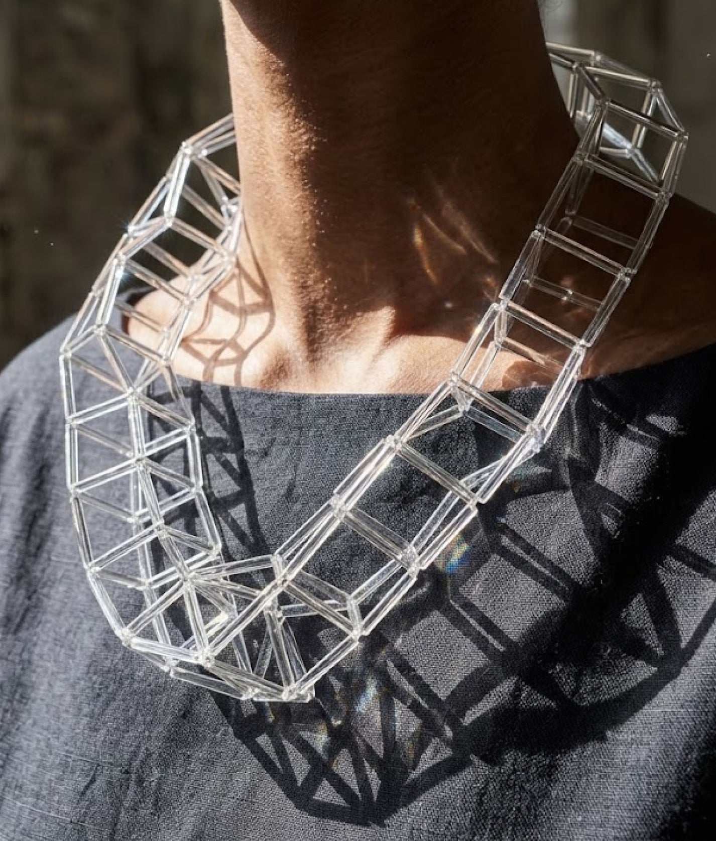 GEOMETRIA VETRO Transparent Necklace S