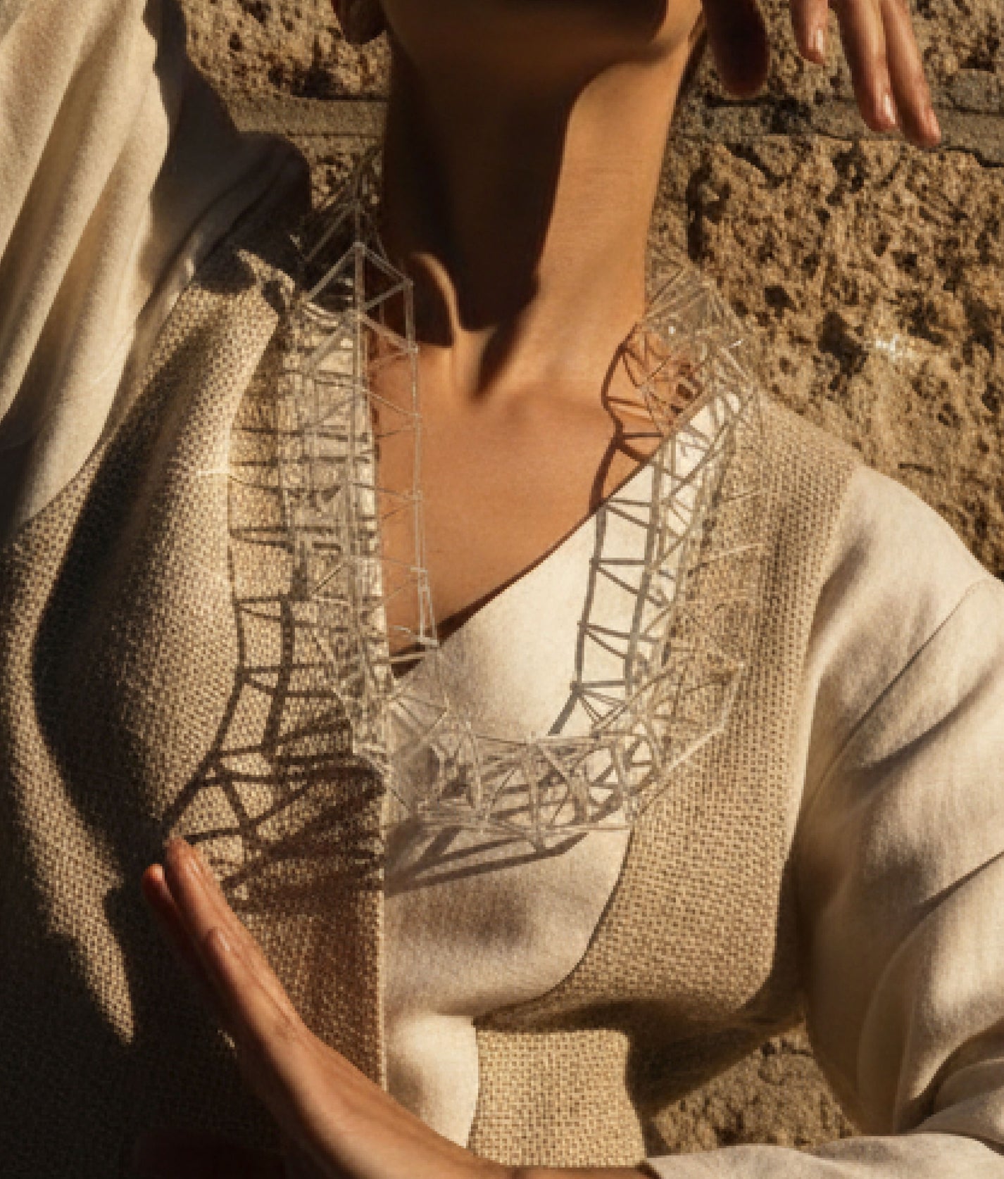 GEOMETRIA VETRO Transparent Necklace S