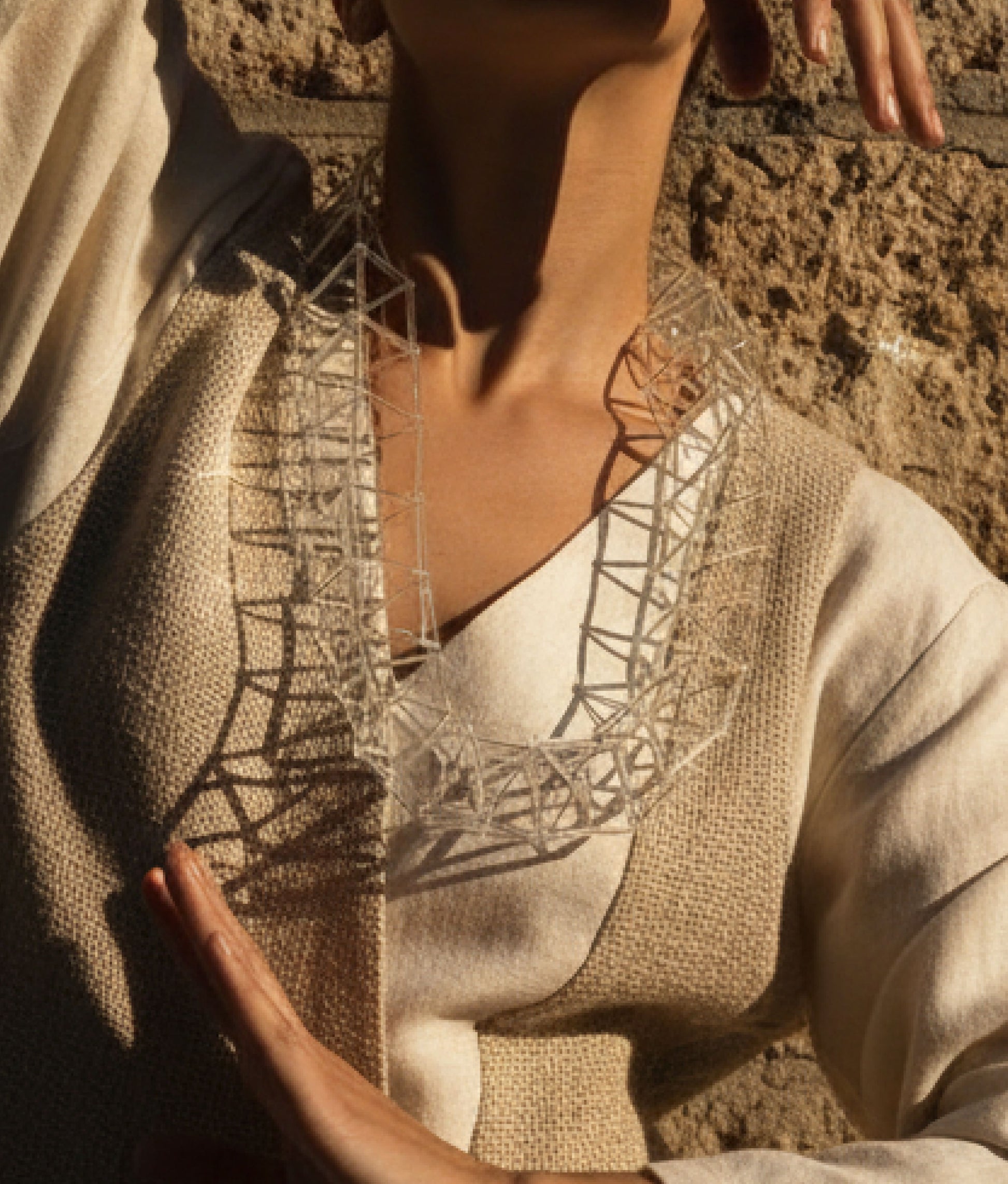 GEOMETRIA VETRO Transparent Necklace S