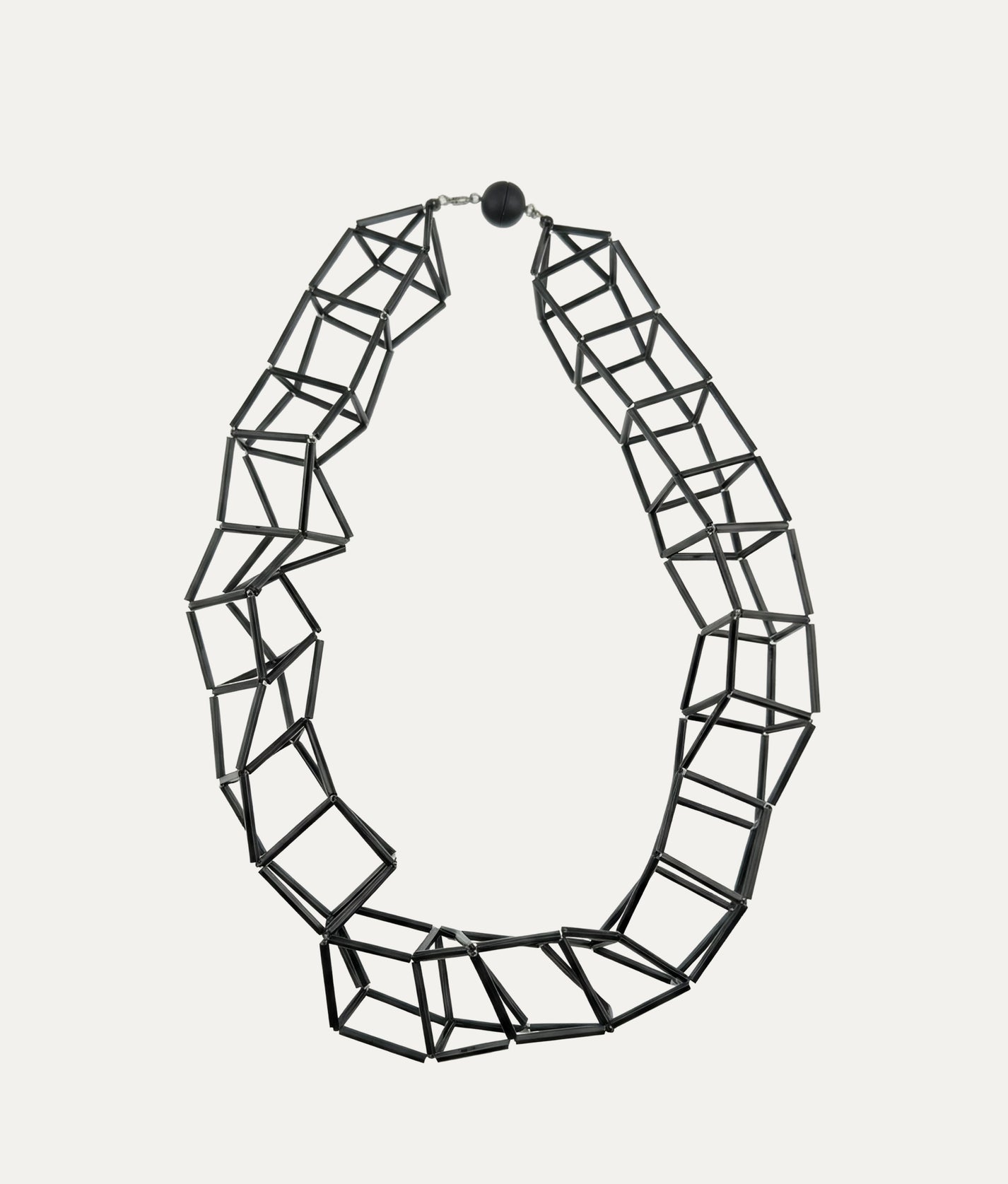 GEOMETRIA VETRO Black Necklace S
