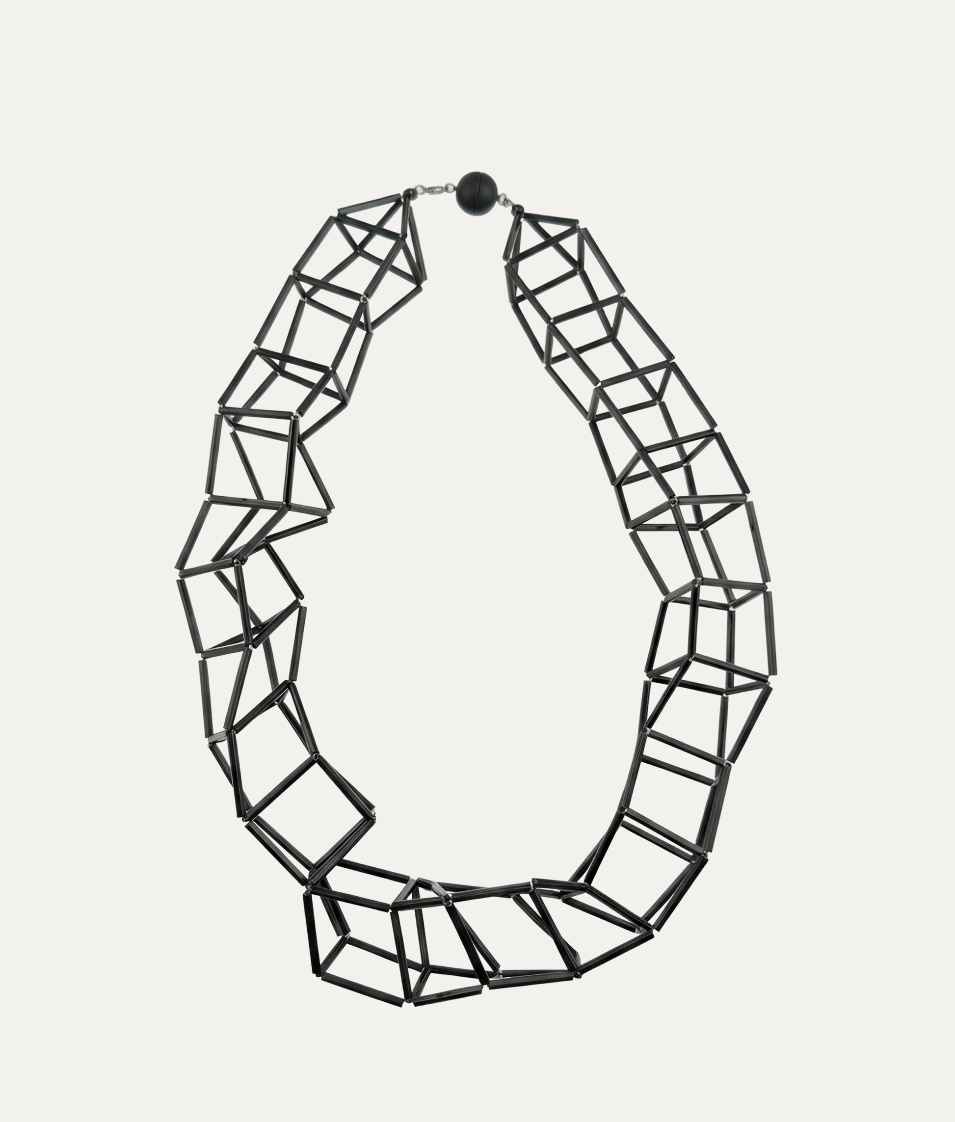 GEOMETRIA VETRO Black Necklace S
