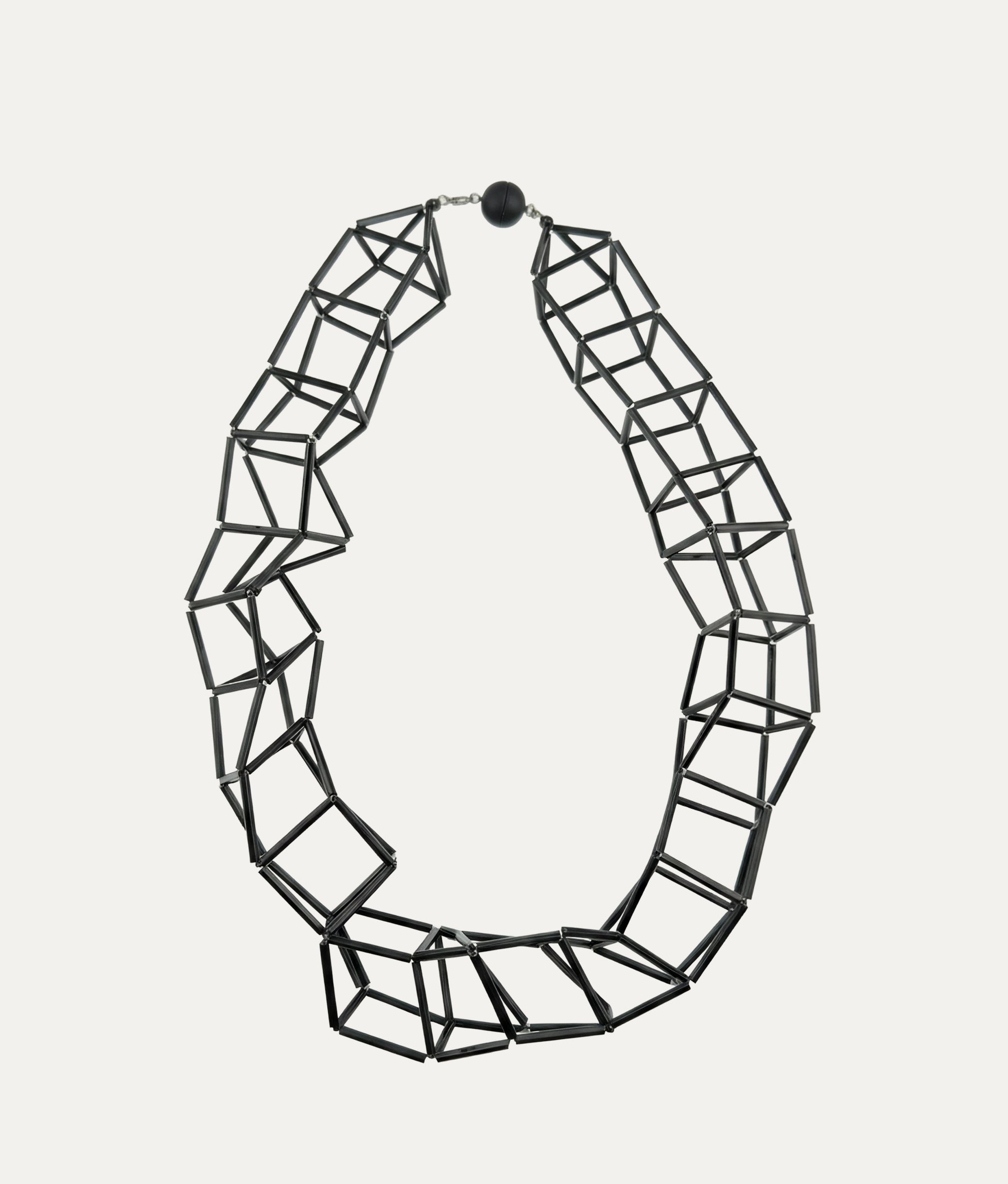 GEOMETRIA VETRO Black Necklace S