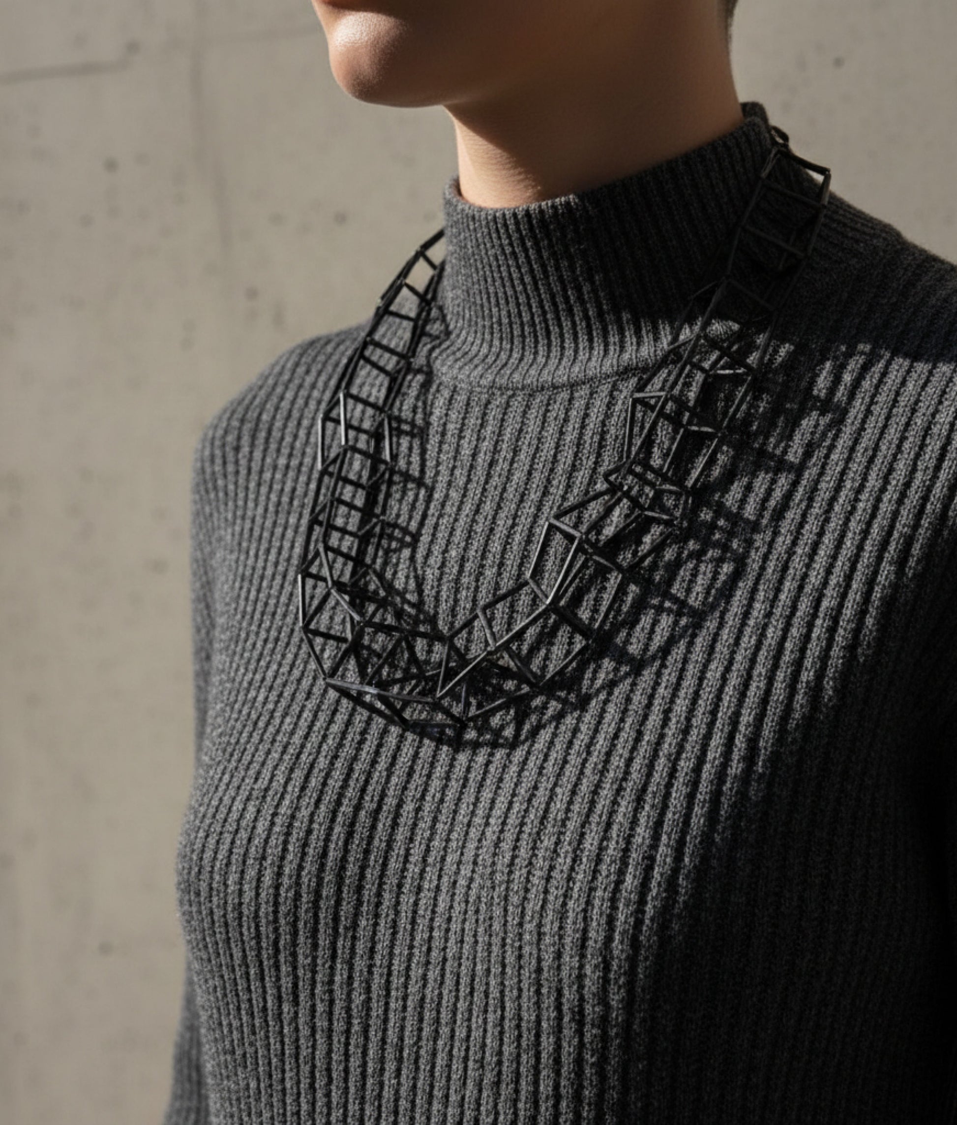 GEOMETRIA VETRO Black Necklace S