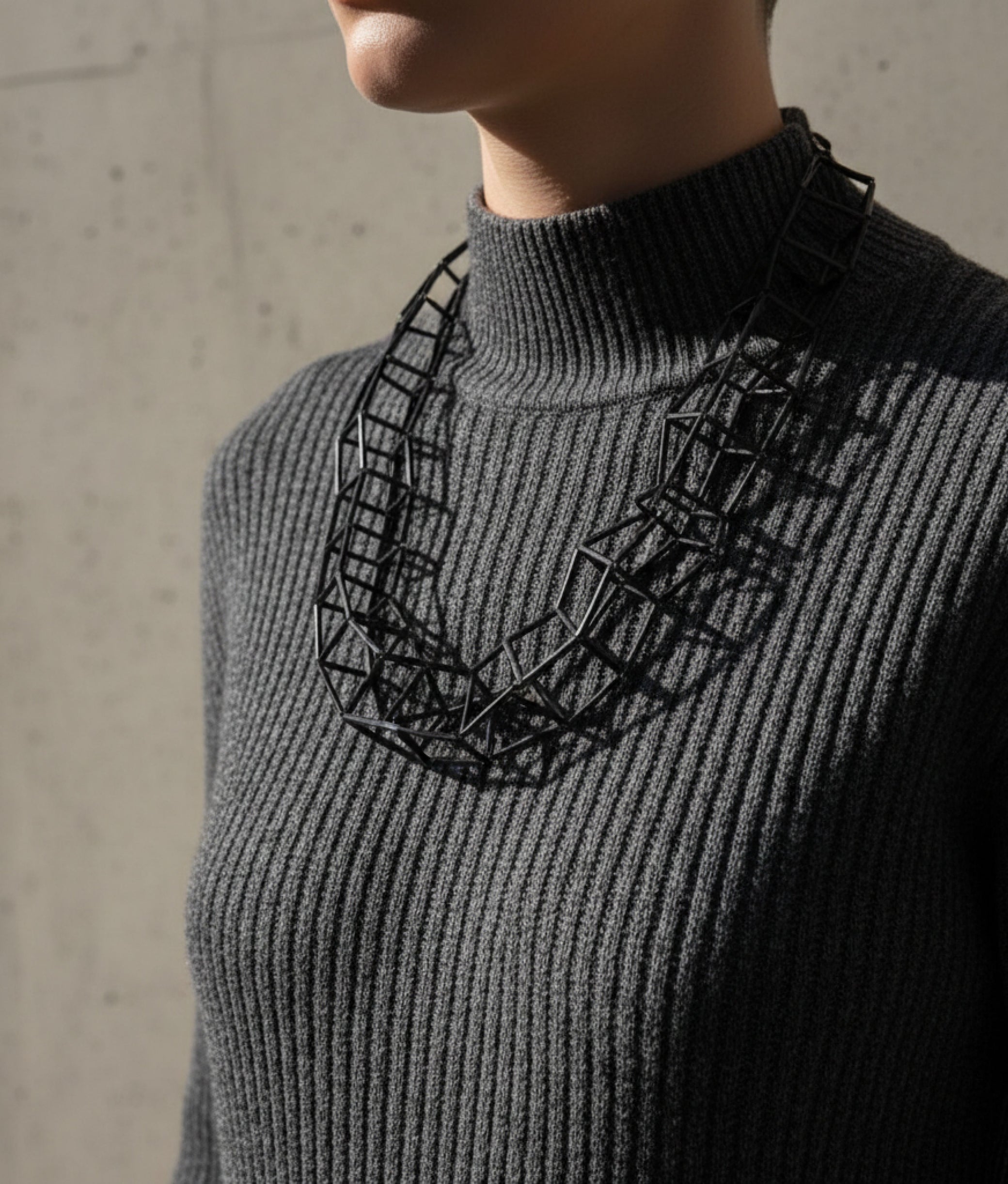 GEOMETRIA VETRO Black Necklace S