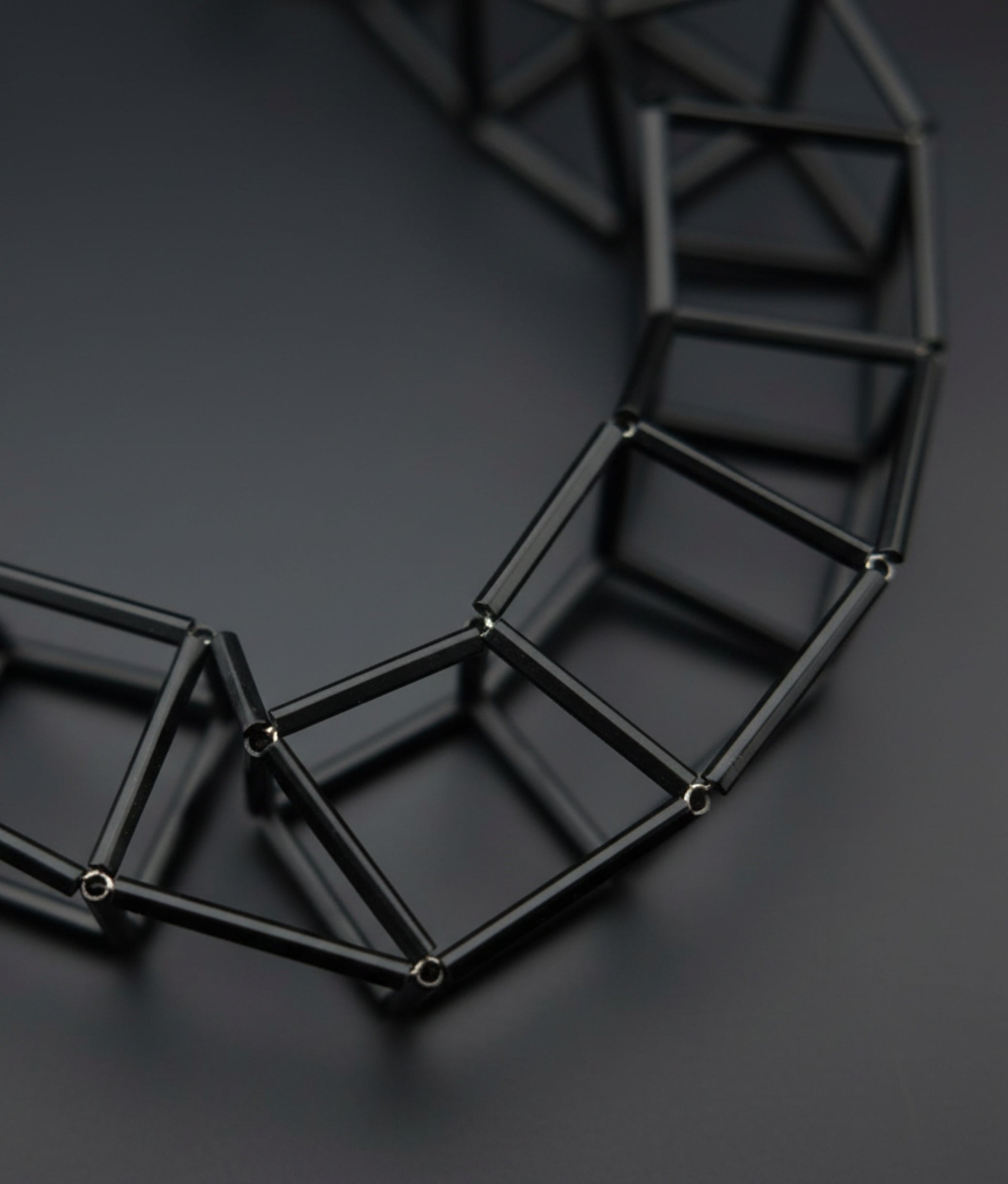 GEOMETRIA VETRO Black Necklace S