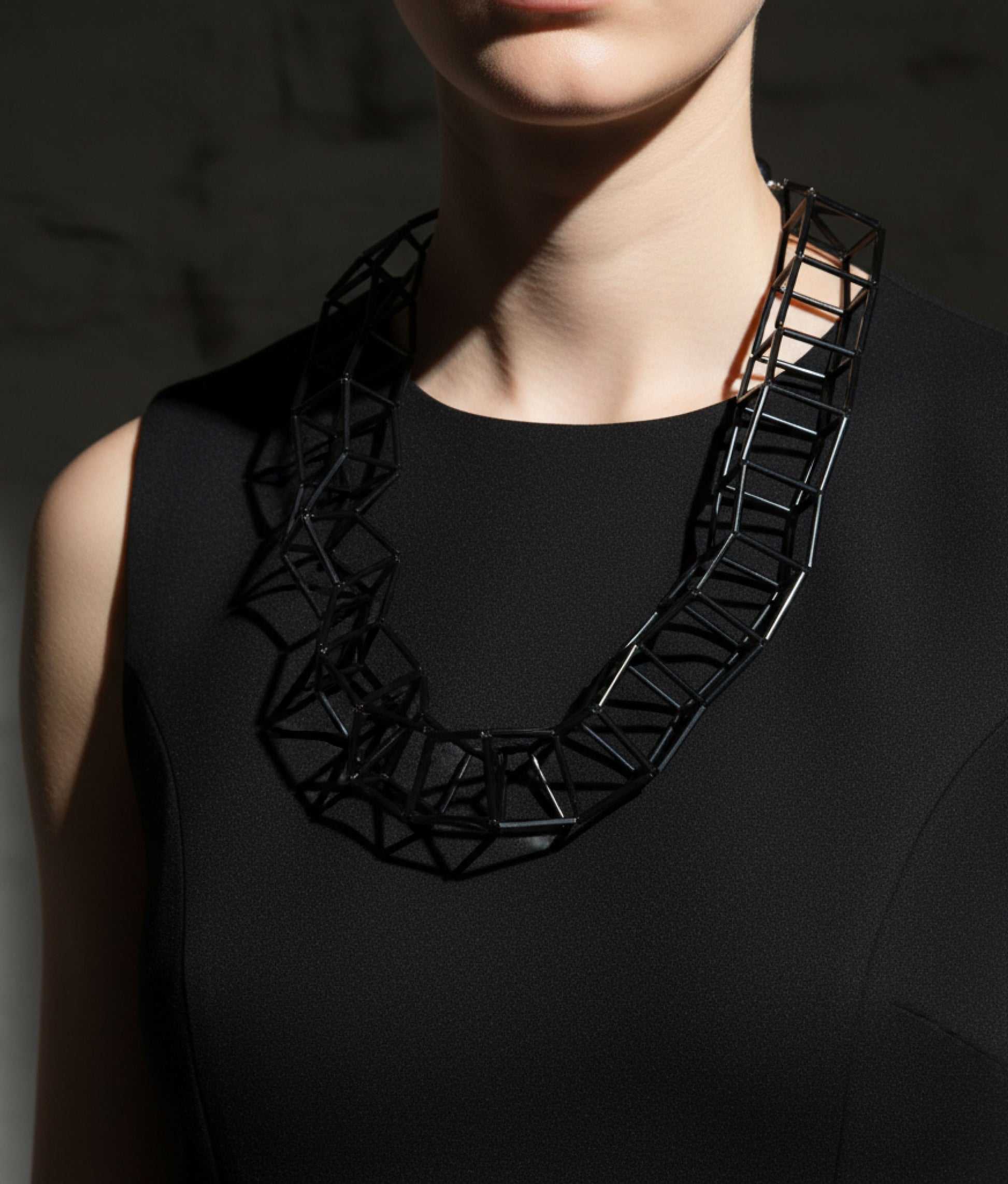 GEOMETRIA VETRO Black Necklace S