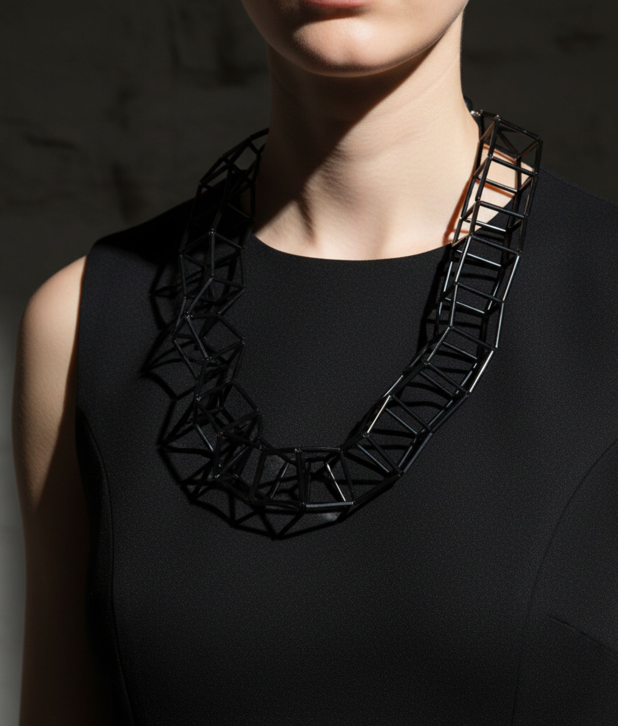 GEOMETRIA VETRO Black Necklace S