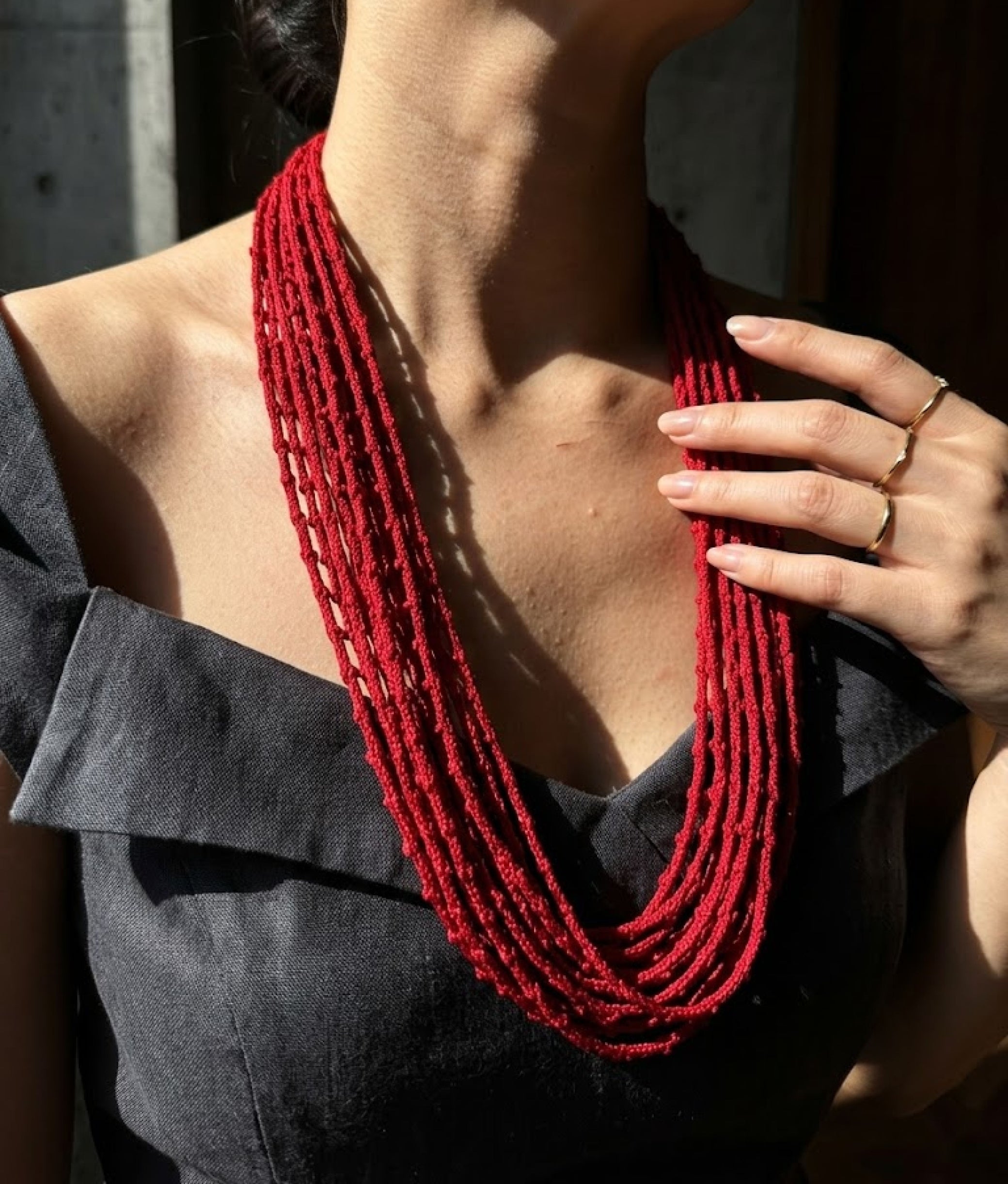 GIUA Red Necklace M