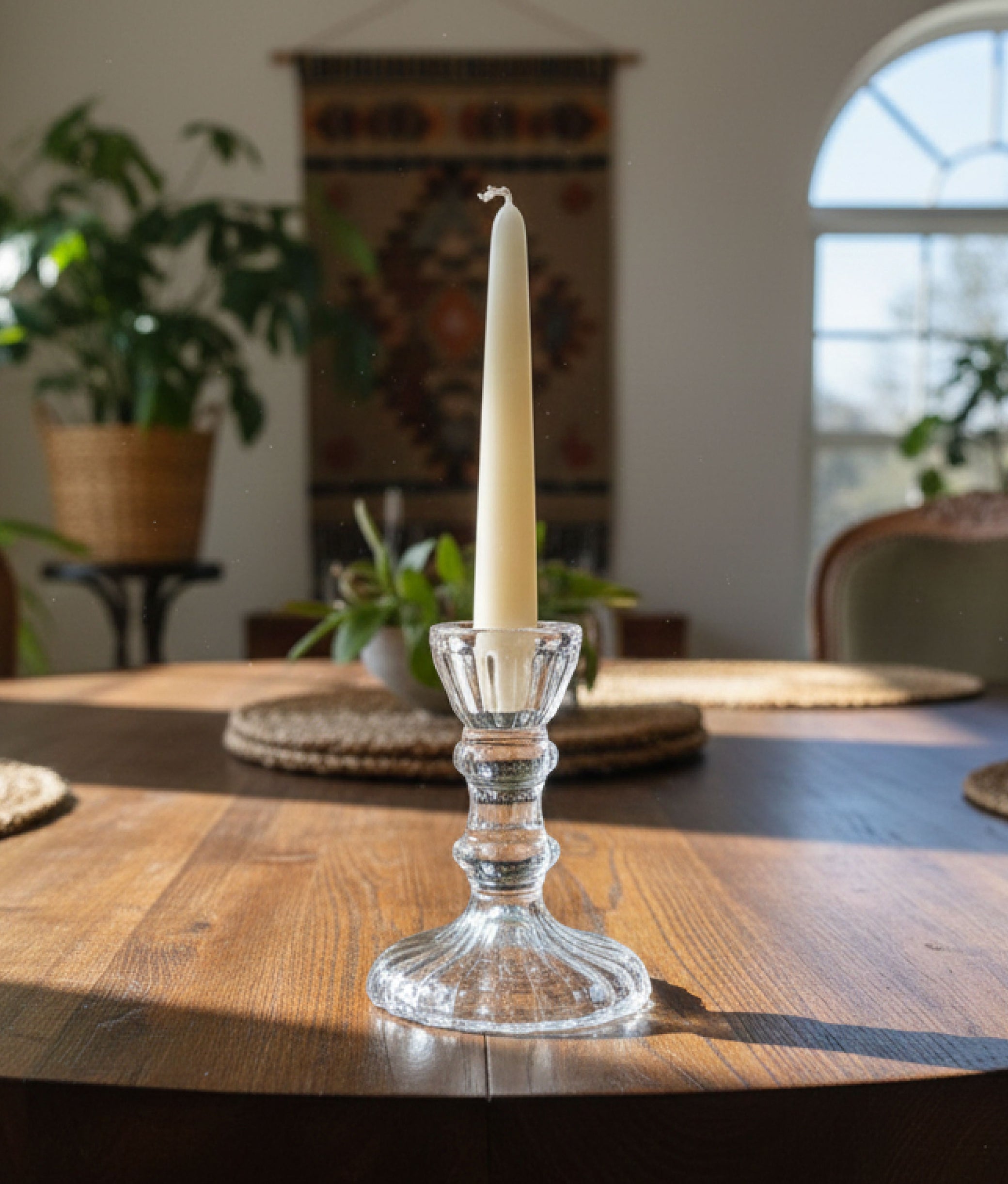 Leela Glass Candlestick