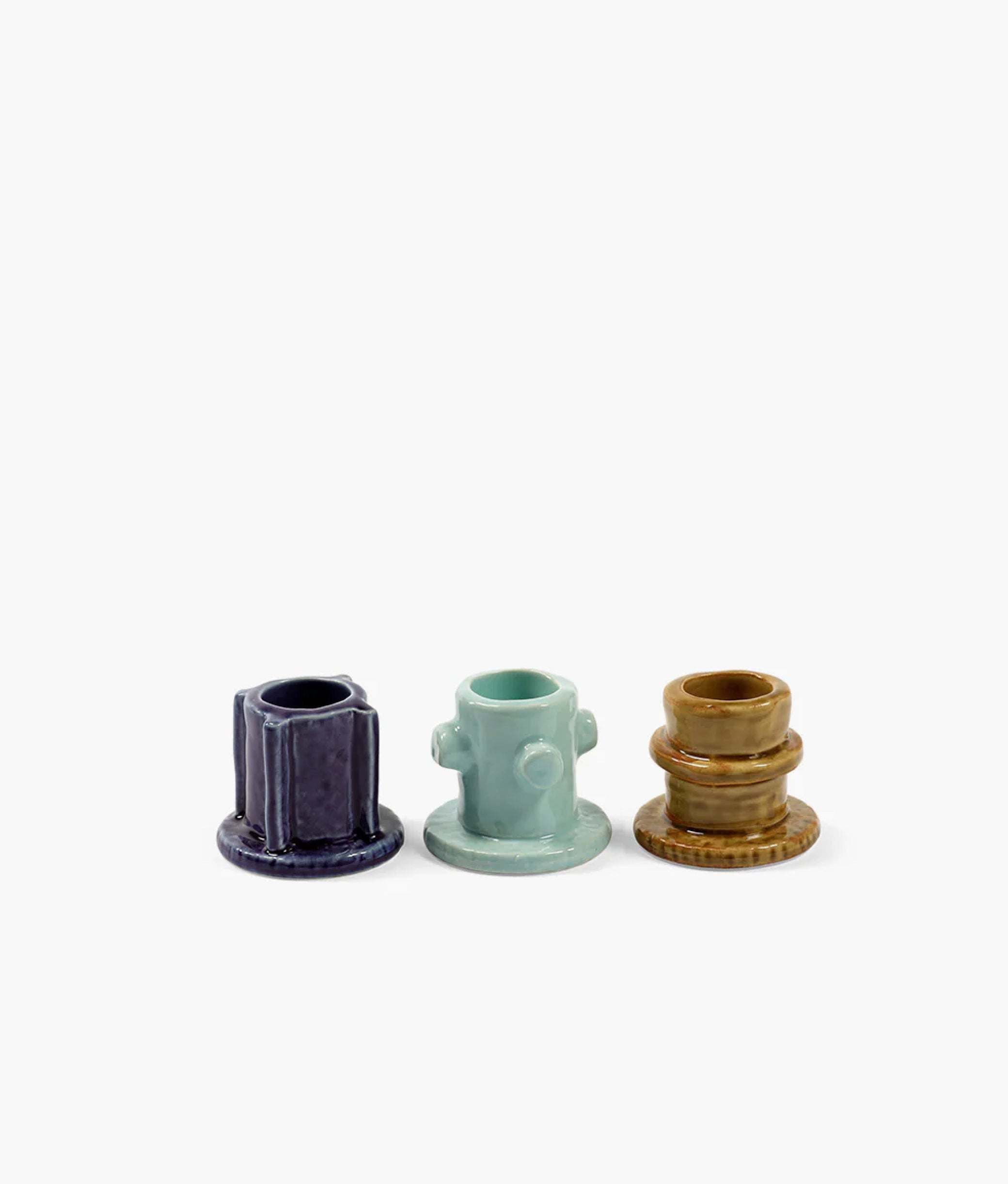 Glazed Molly Candle Holder