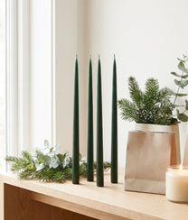 Bottle Green Coloured Candles