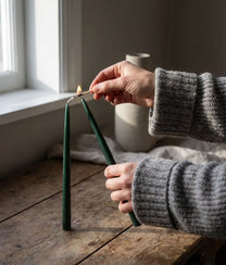 Bottle Green Coloured Candles