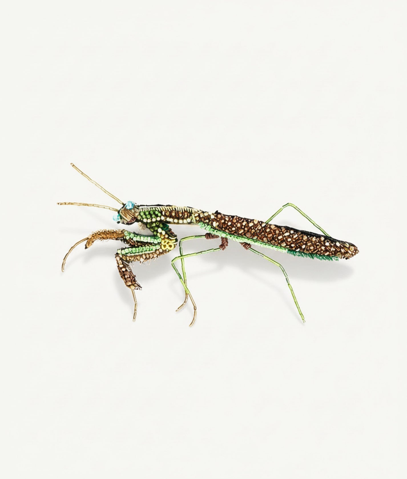 Green Mantis Trovelore Brooch