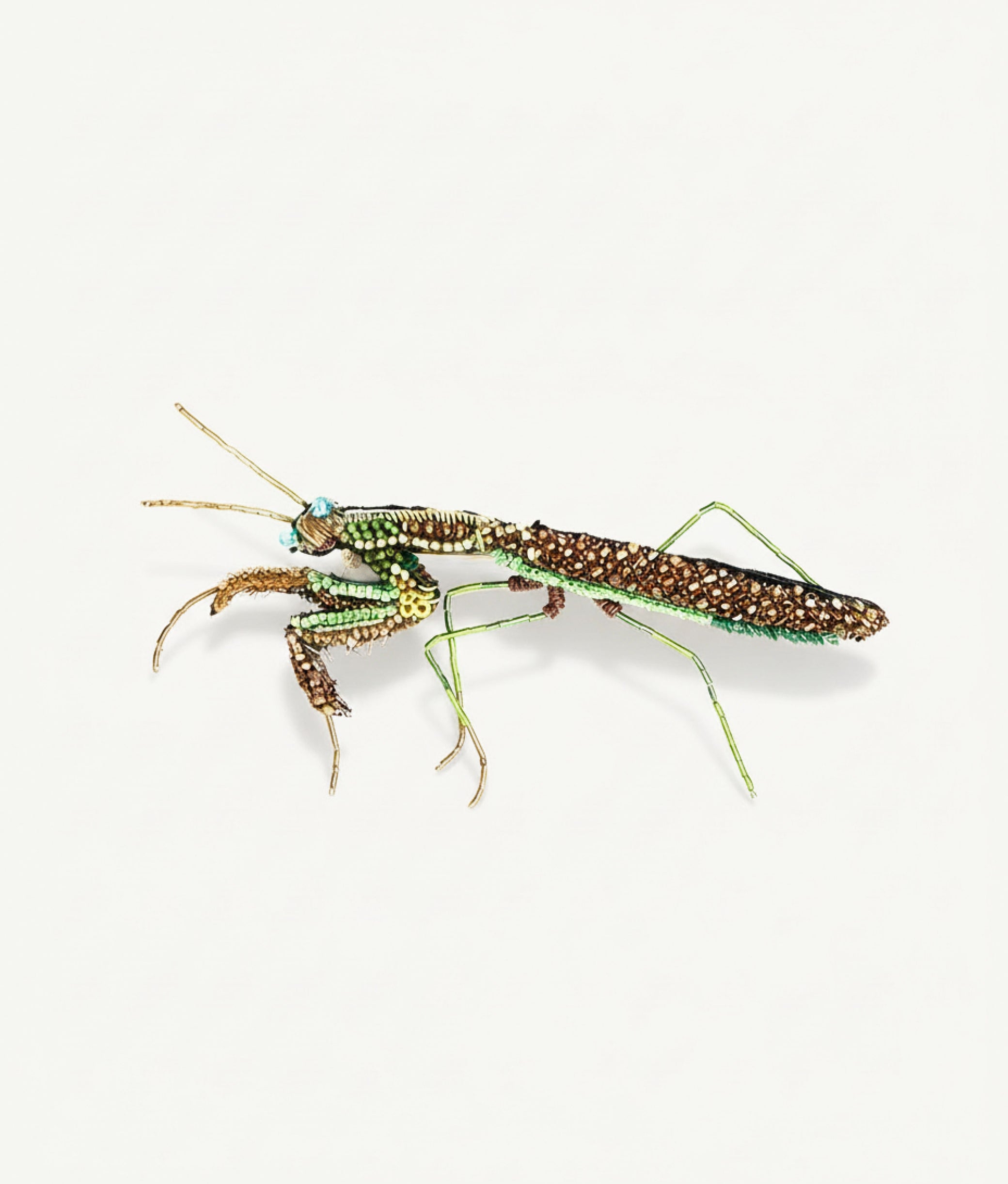 Green Mantis Trovelore Brooch