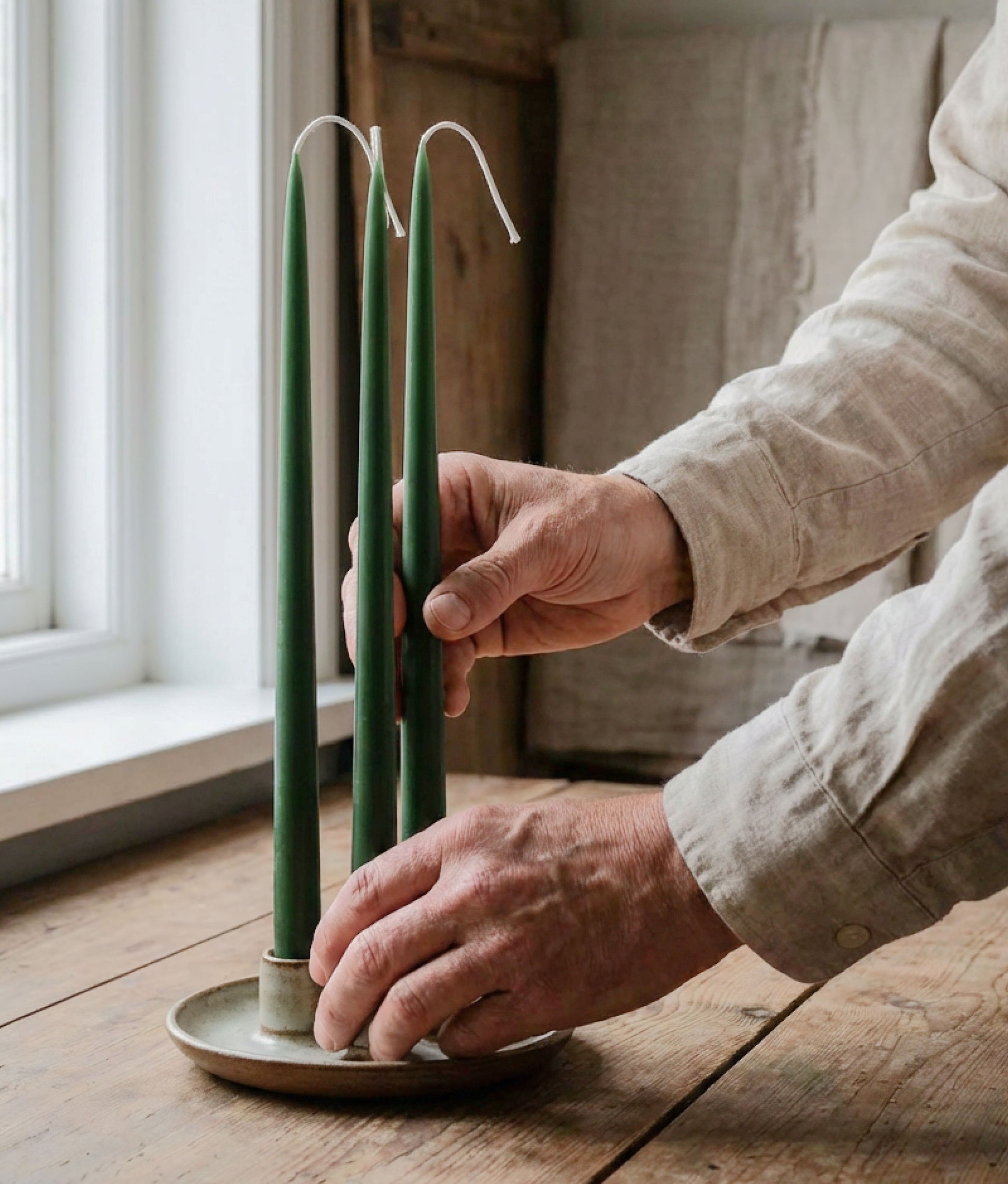 Rust Coloured Candles