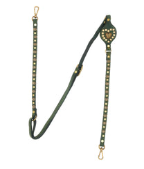 Mobile Shoulder Strap With Studs In Green Bottle