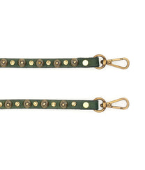 Mobile Shoulder Strap With Studs In Green Bottle