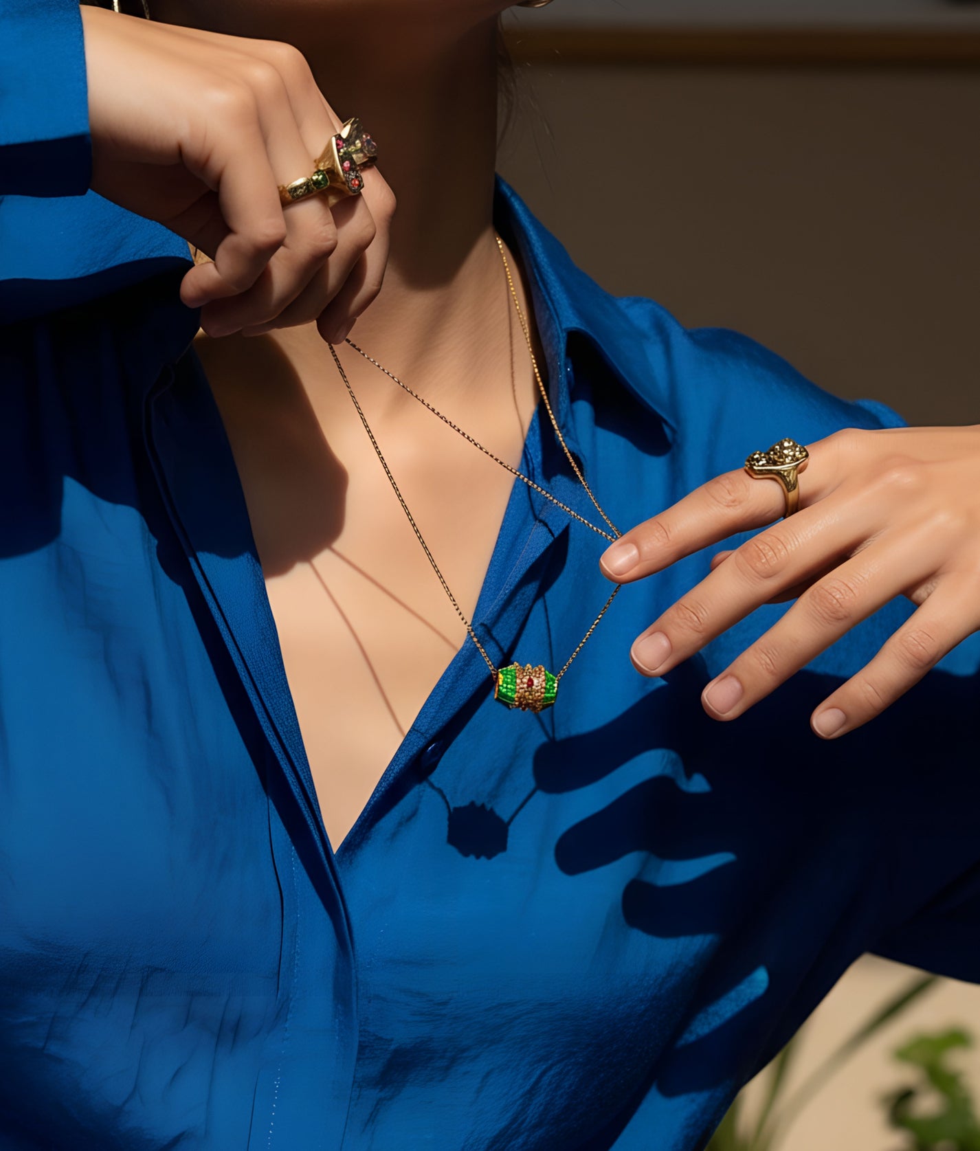 Green Talisman necklace