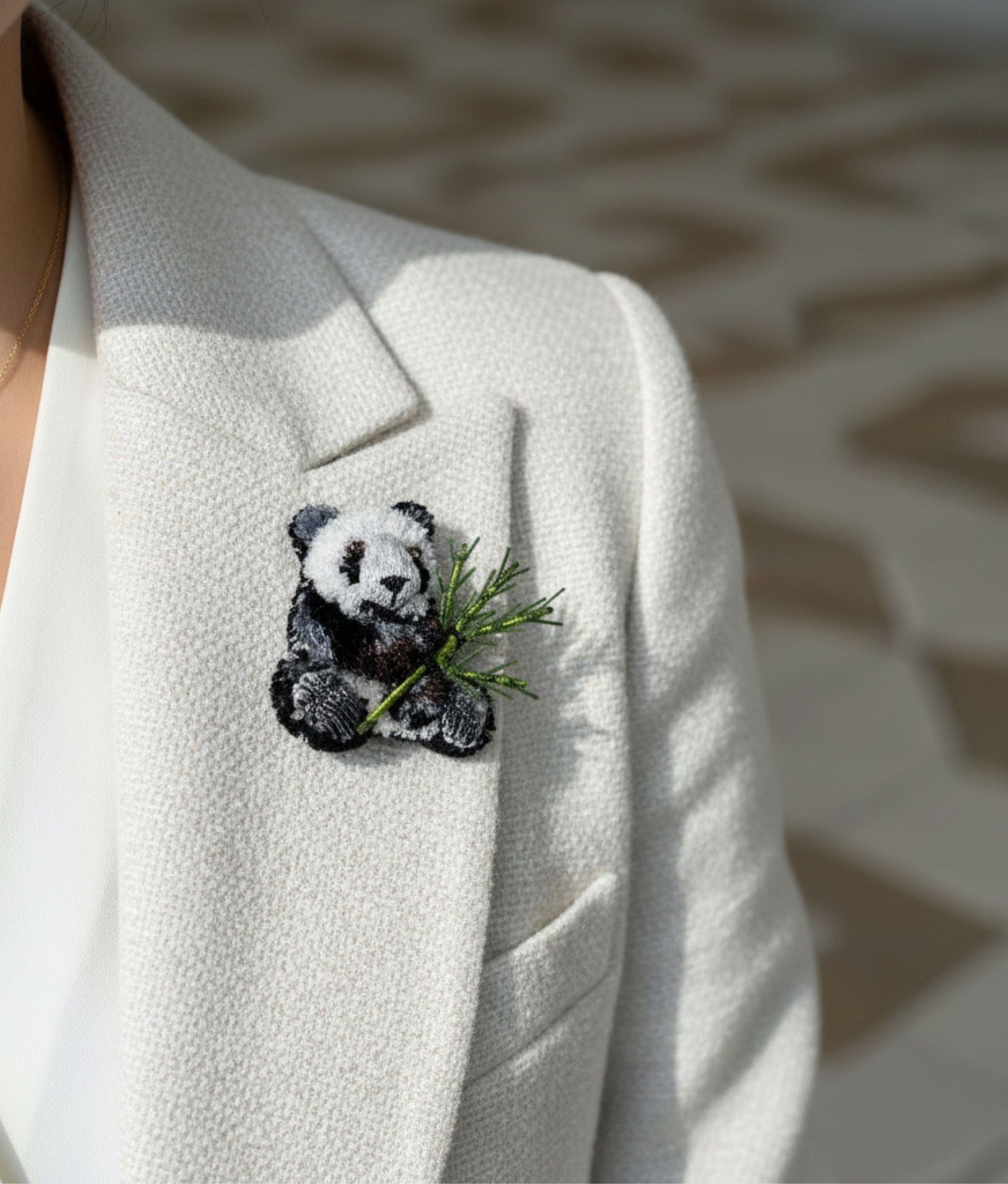 Happy Panda Trovelore Brooch